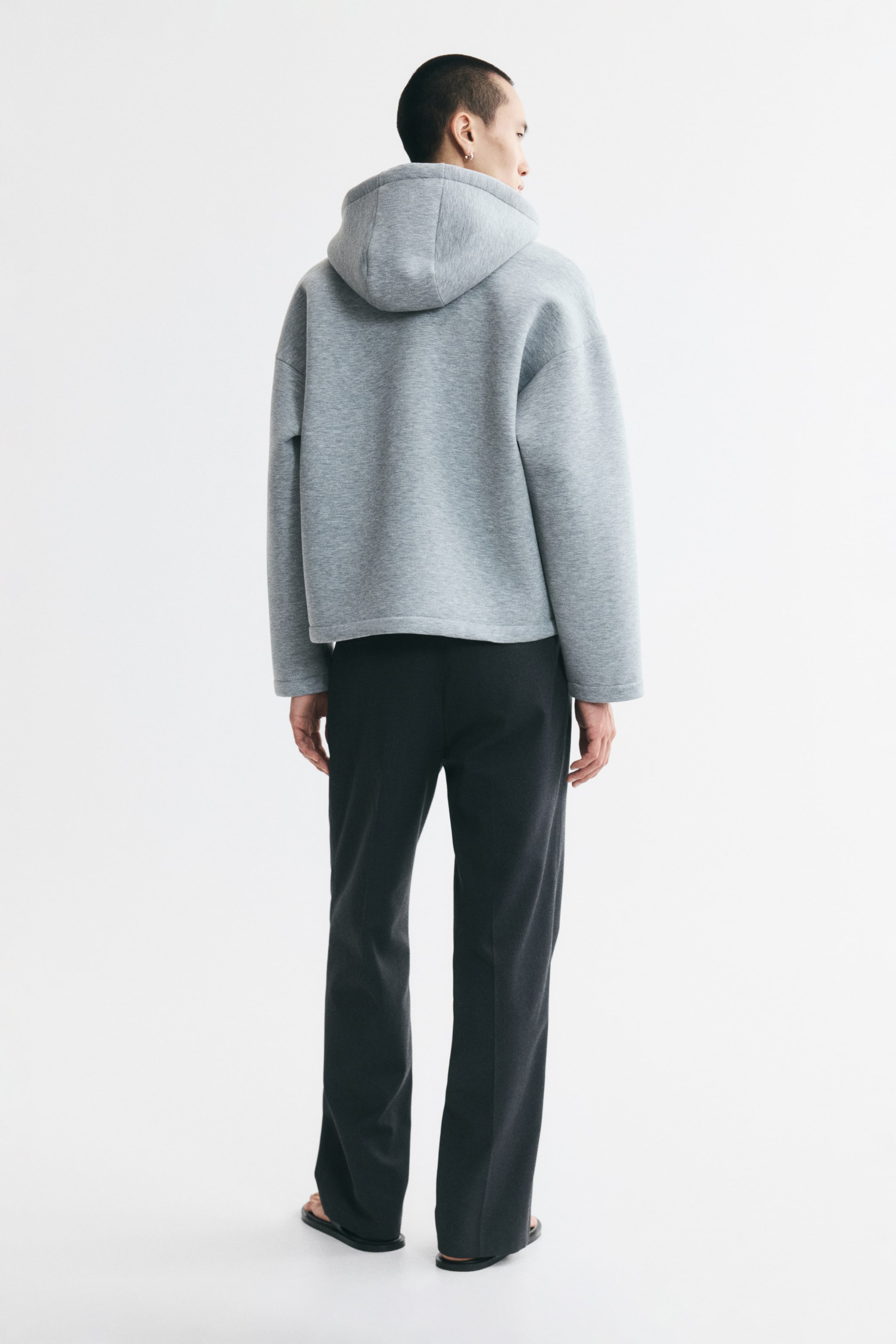 Pantalon sur mesure décontracté à jambes larges