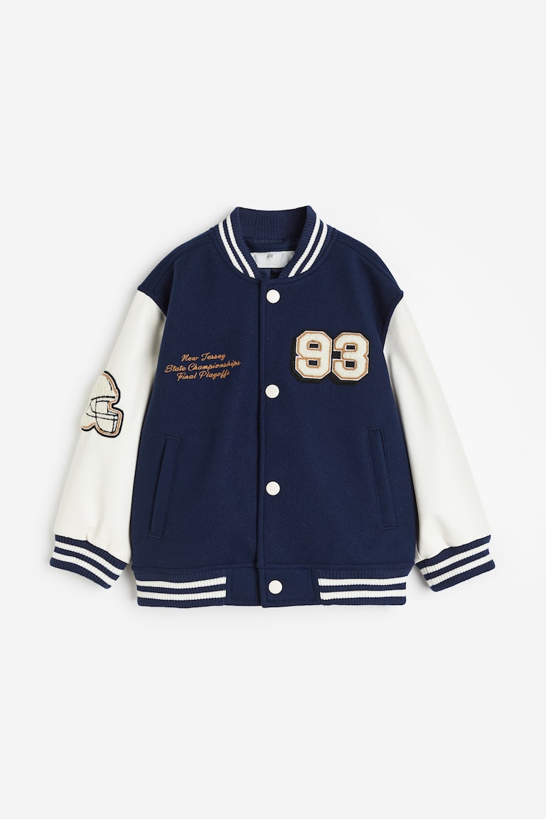 H&m Bomber Jacket Jersey Bomber Jacket H&m Veste De Baseball
