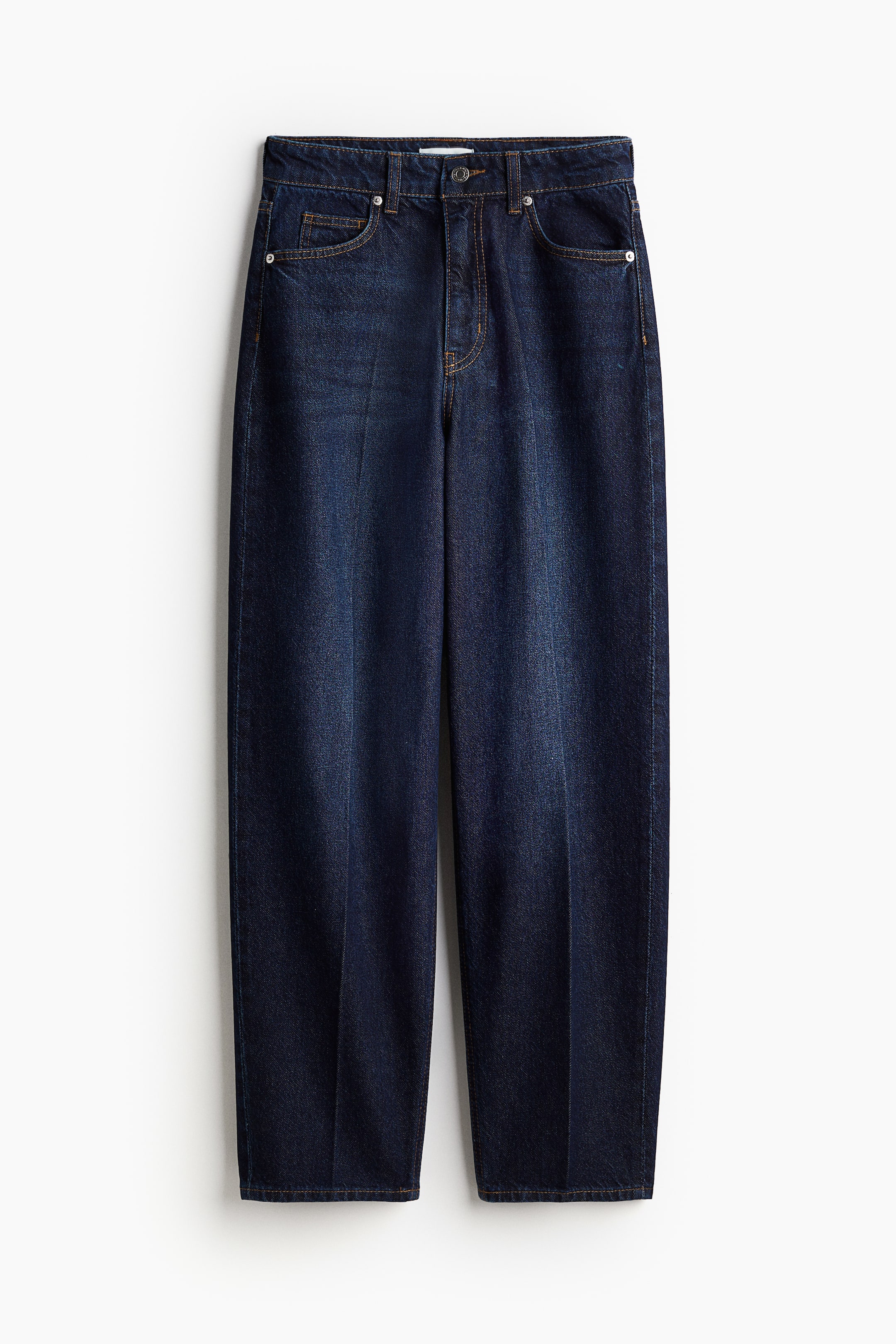 Creased Tapered Jeans