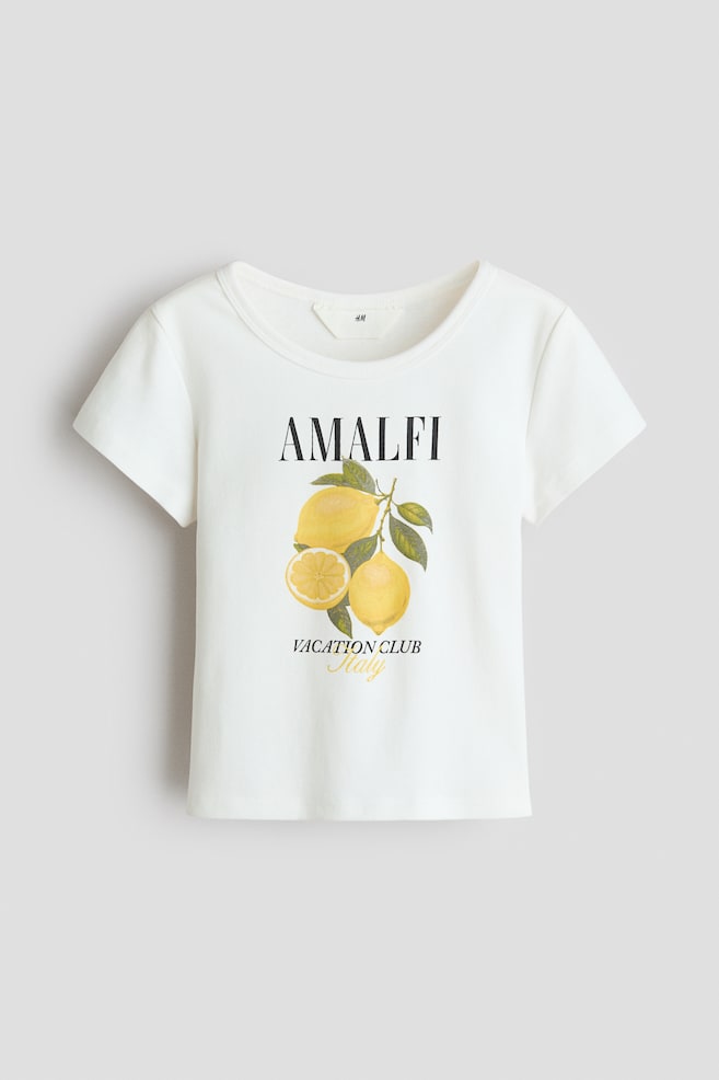 Playera con diseño - Blanco/Amalfi/Beige oscuro/Diseño leopardo - 1