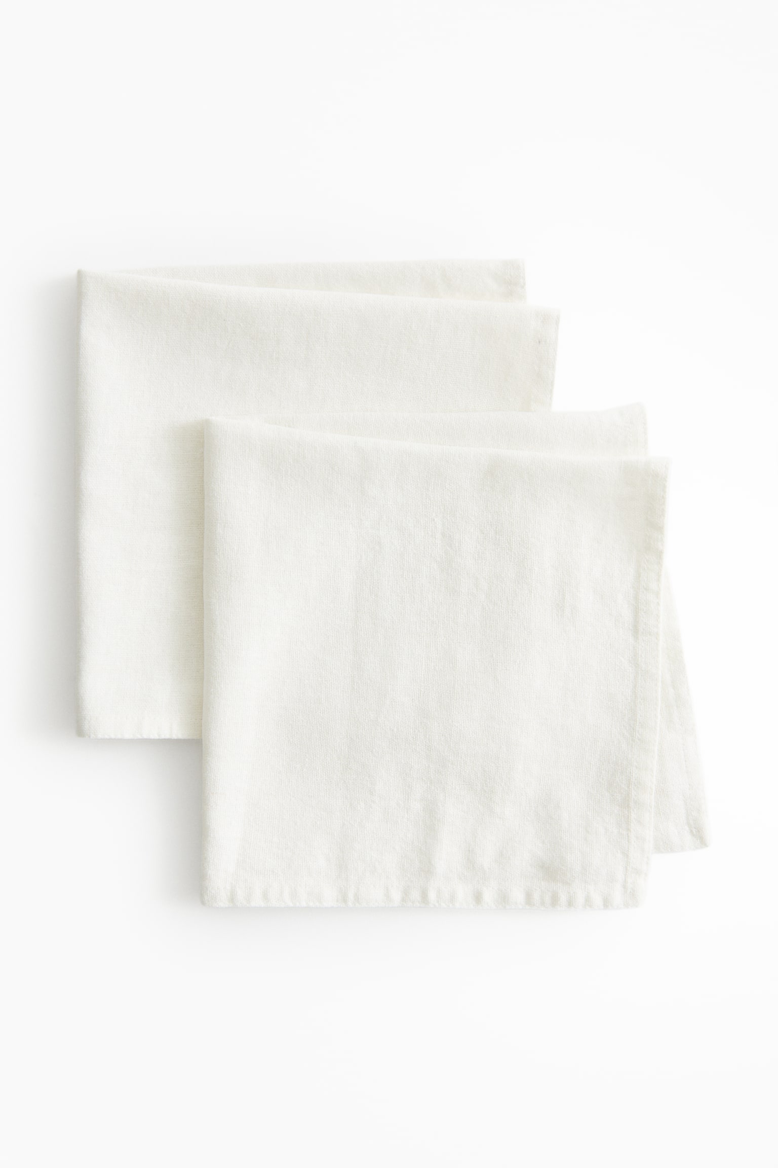 2-pack linen-blend napkins - White/Dark green/Light mole/Light beige/Dark red/Dark grey - 3