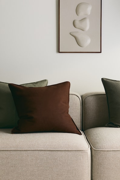 リネンブレンドクッションカバー