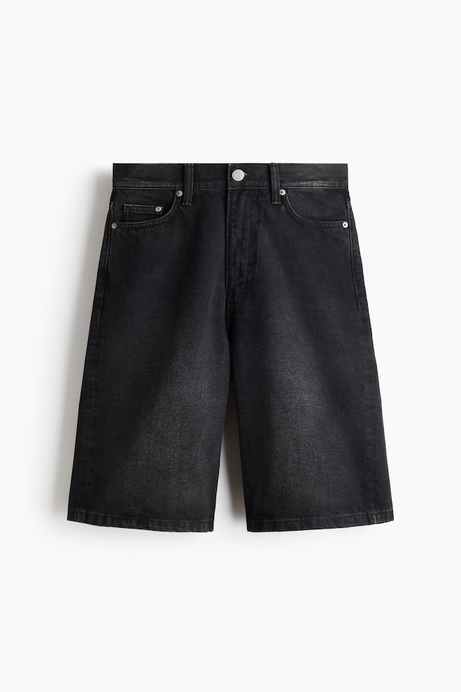 Baggy Denim Shorts - Denim black/Light denim blue/Denim blue/Beige/Denim blue - 1