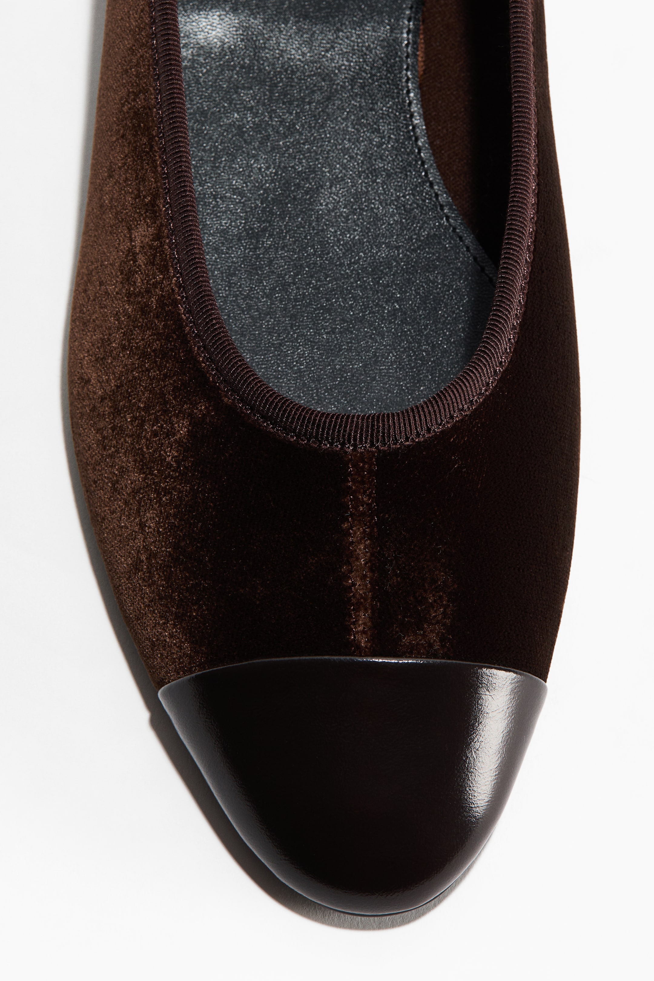 Ballerines en velours