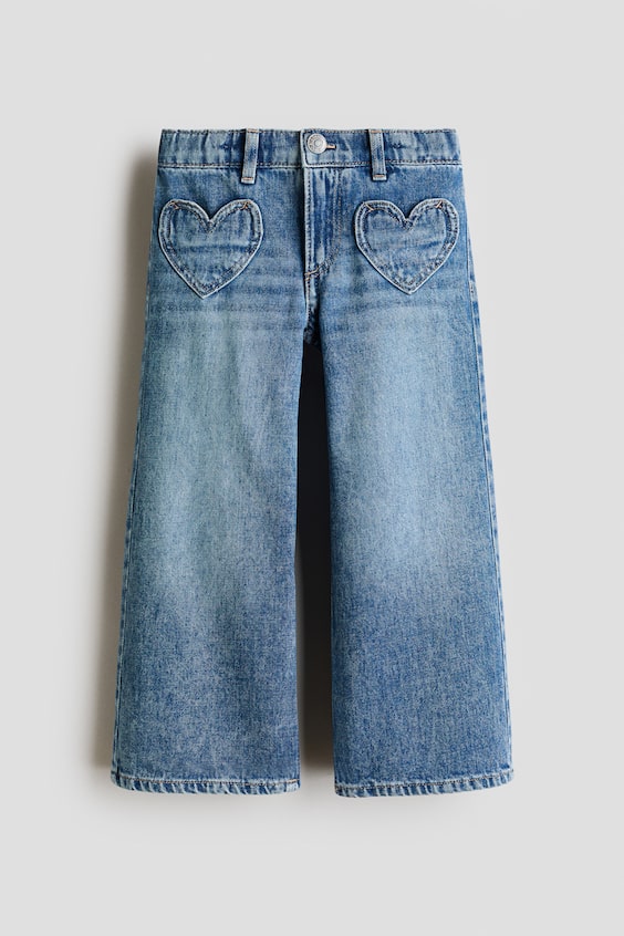 Детские джинсы H&M Loose-Fit Wide-Leg Jeans