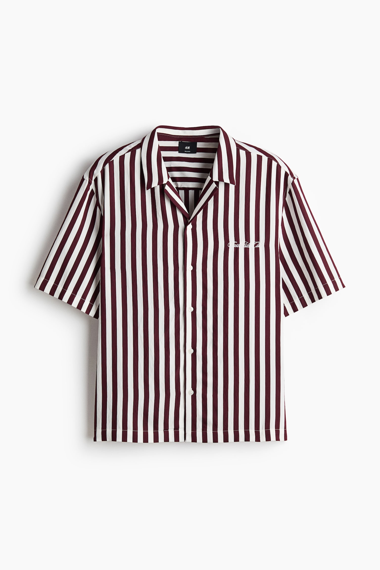 Relaxed-Fit Resort Shirt - Burgundy/East Isles Club/Navy blue/East Isles Club - 1