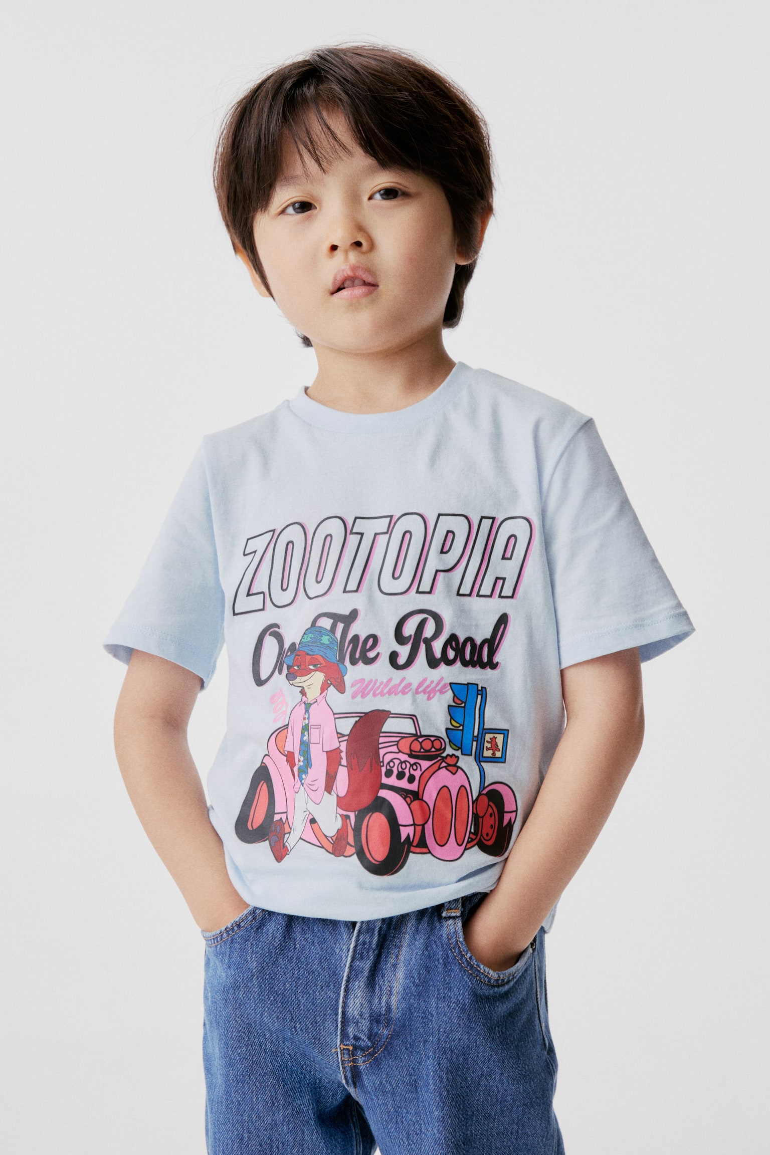 Áo thun cotton in hình - Xanh dương/Phi vụ động trời/Màu trắng/Phi vụ động trời/Màu trắng/Phi vụ động trời/Màu hồng/Phi vụ động trời - 2