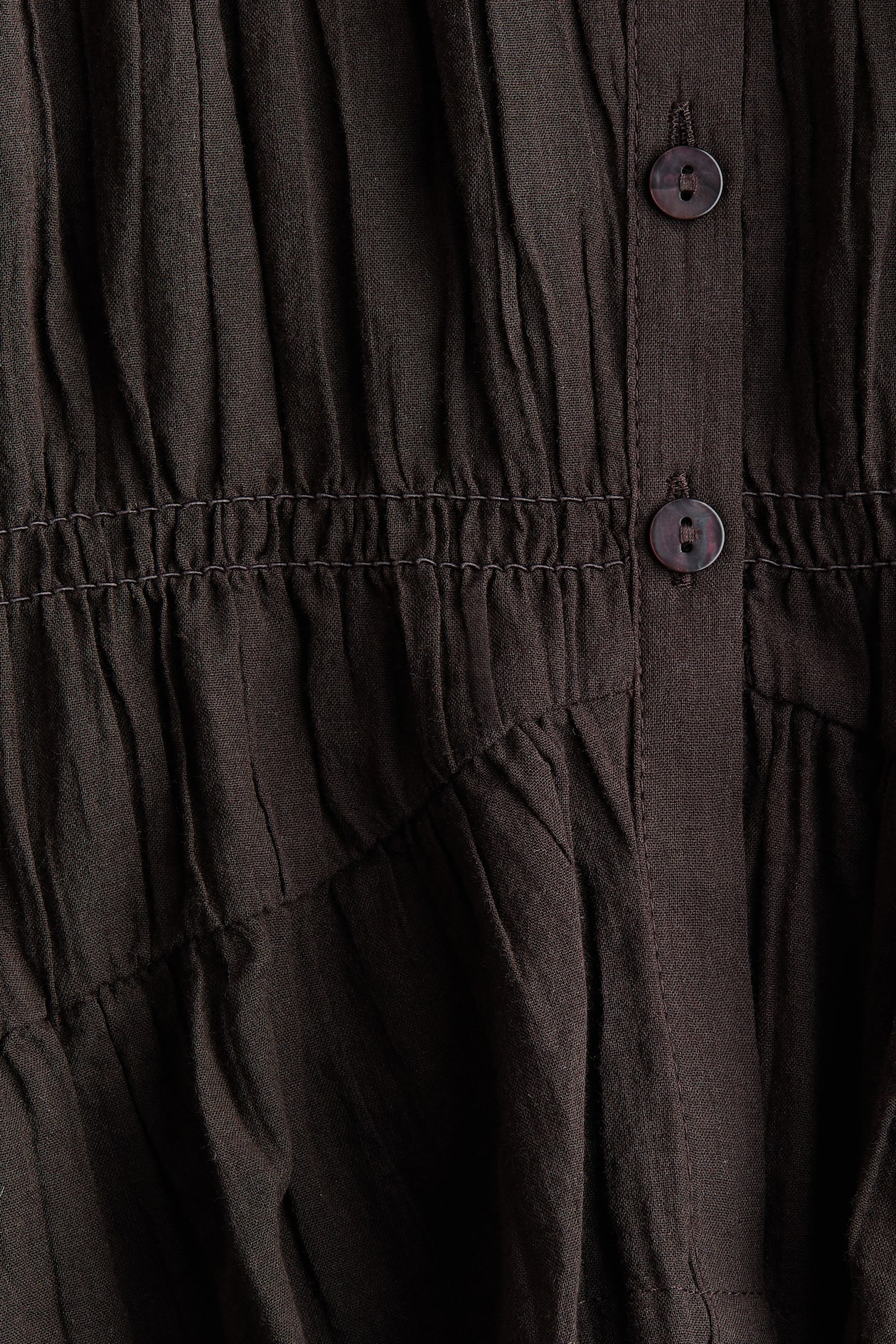 Smocked Cotton Blouse - image 3