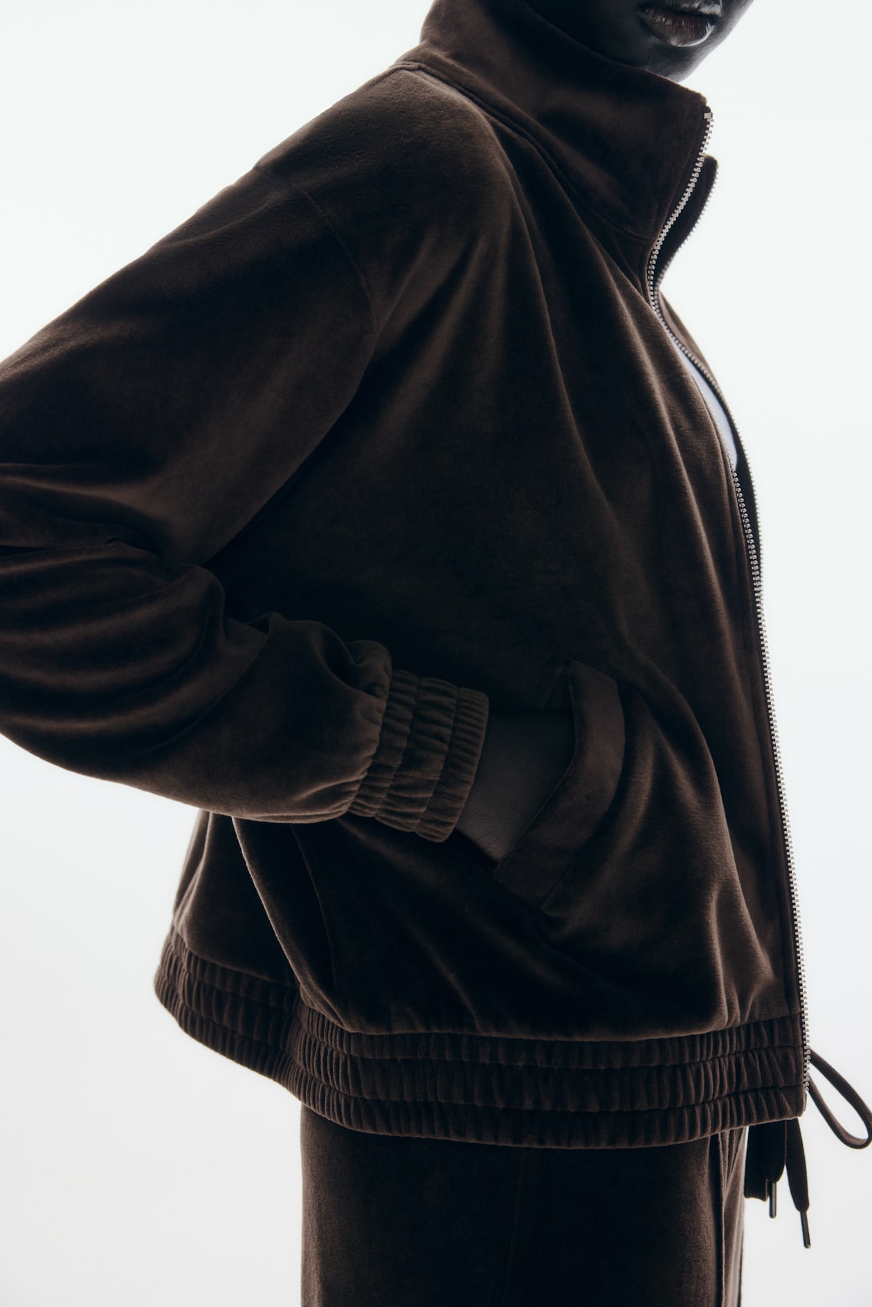 Velour Jacket with Zipper - image 3