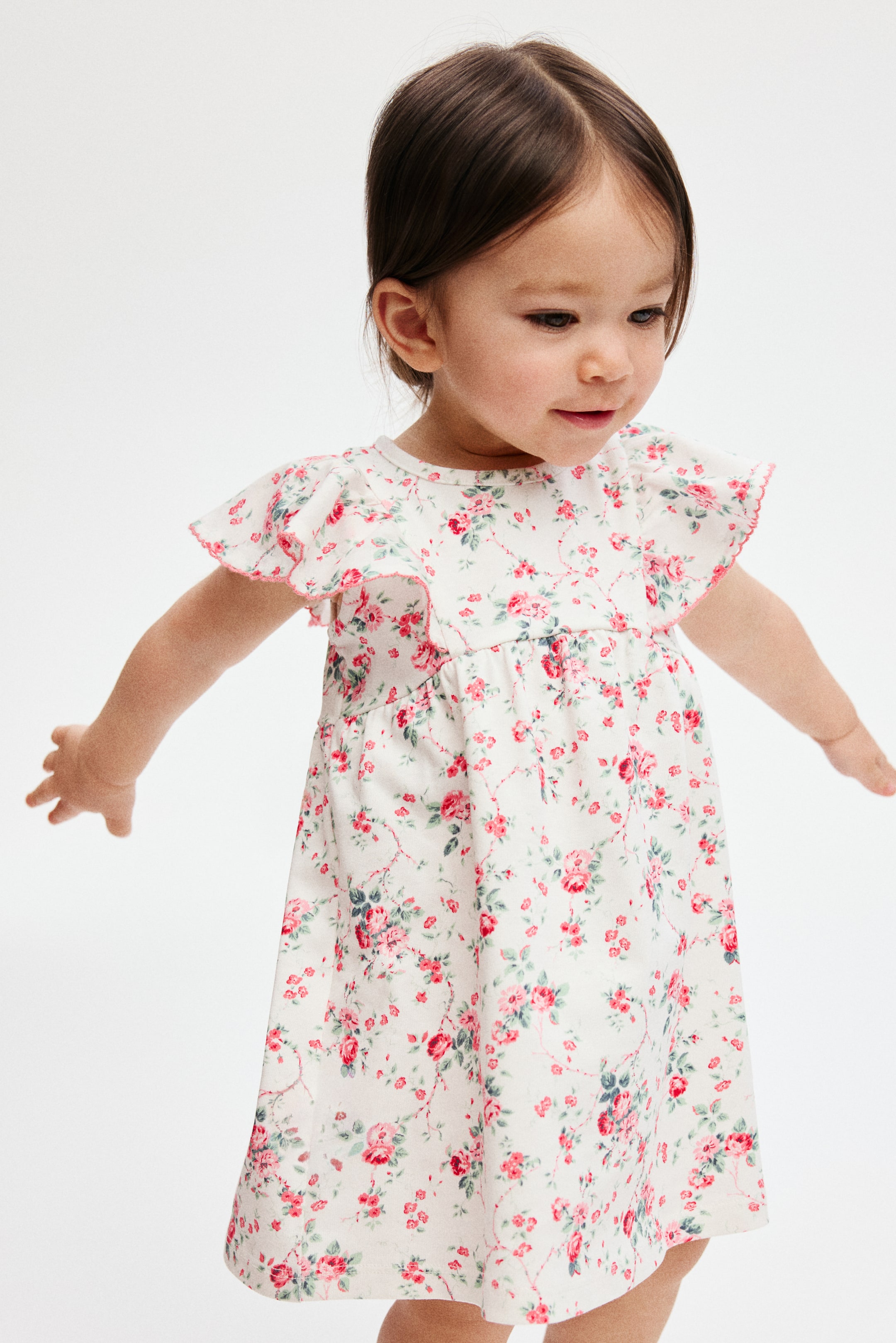 Robe en coton avec imprimé fleuri