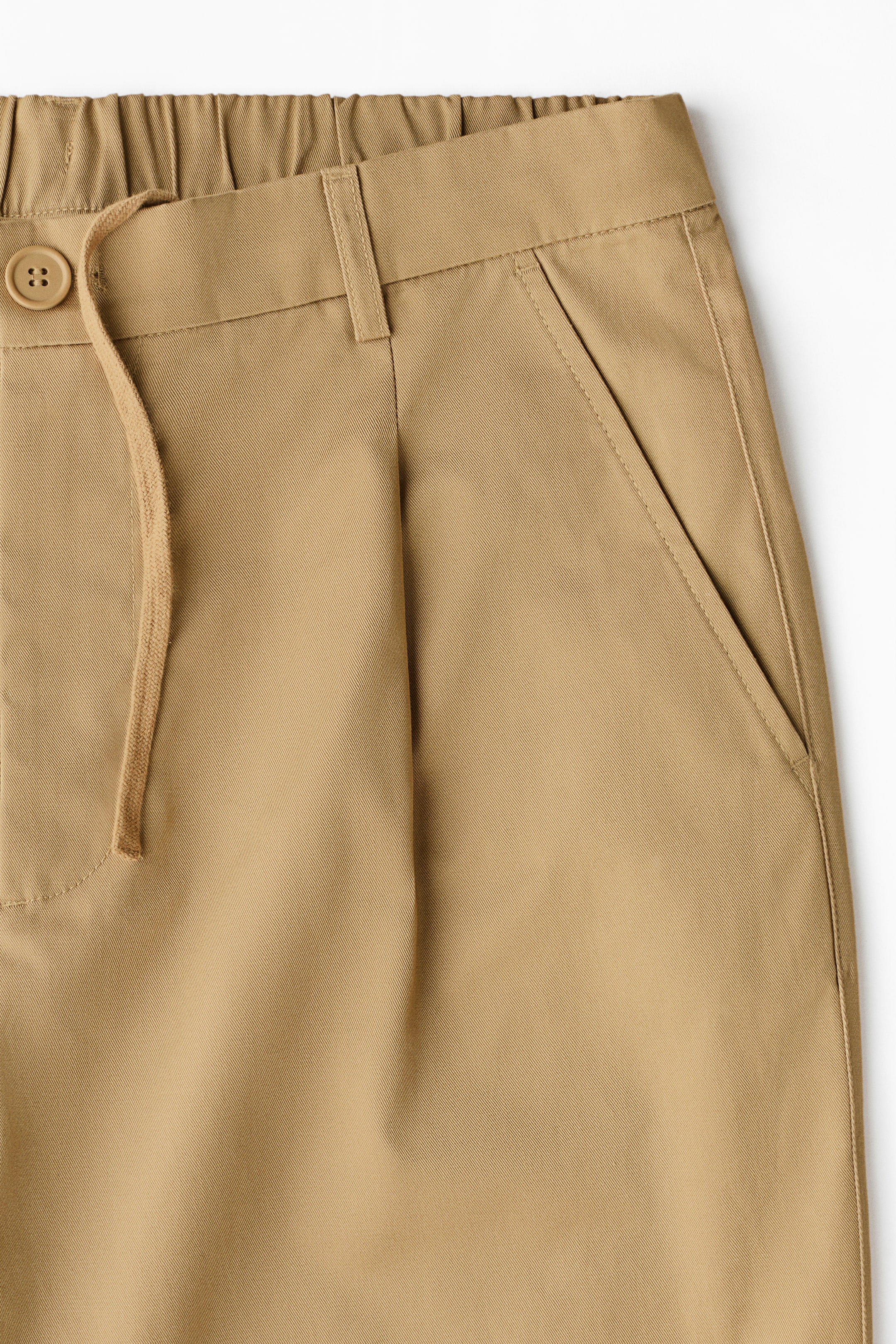 拡大画像を表示: Loose Fit Cotton trousers - ベージュ - Men | H&M JP 3