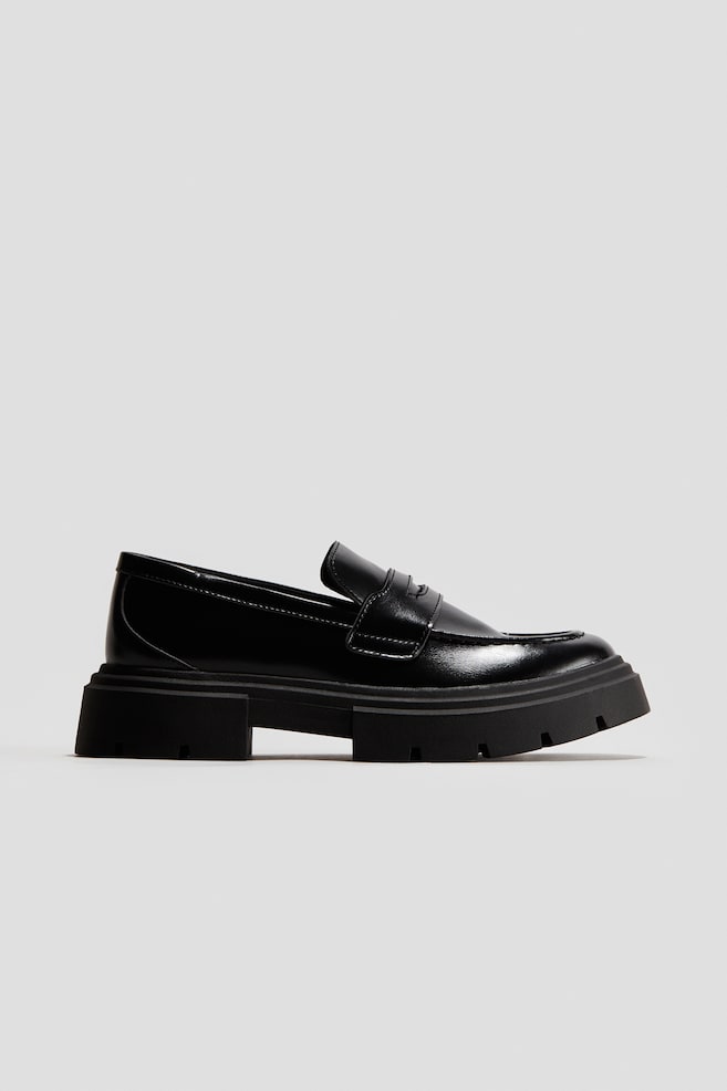 Loafers à semelle épaisse - Noir - 1