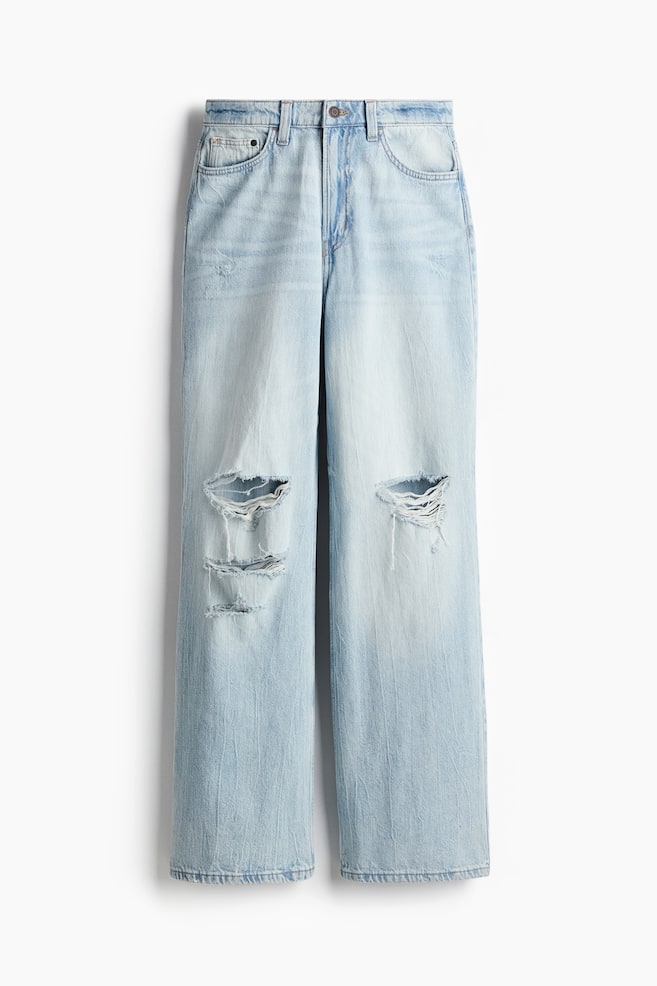 Curvy Fit Wide Ultra High Jeans - Blu denim chiaro/Blu denim chiaro - 1