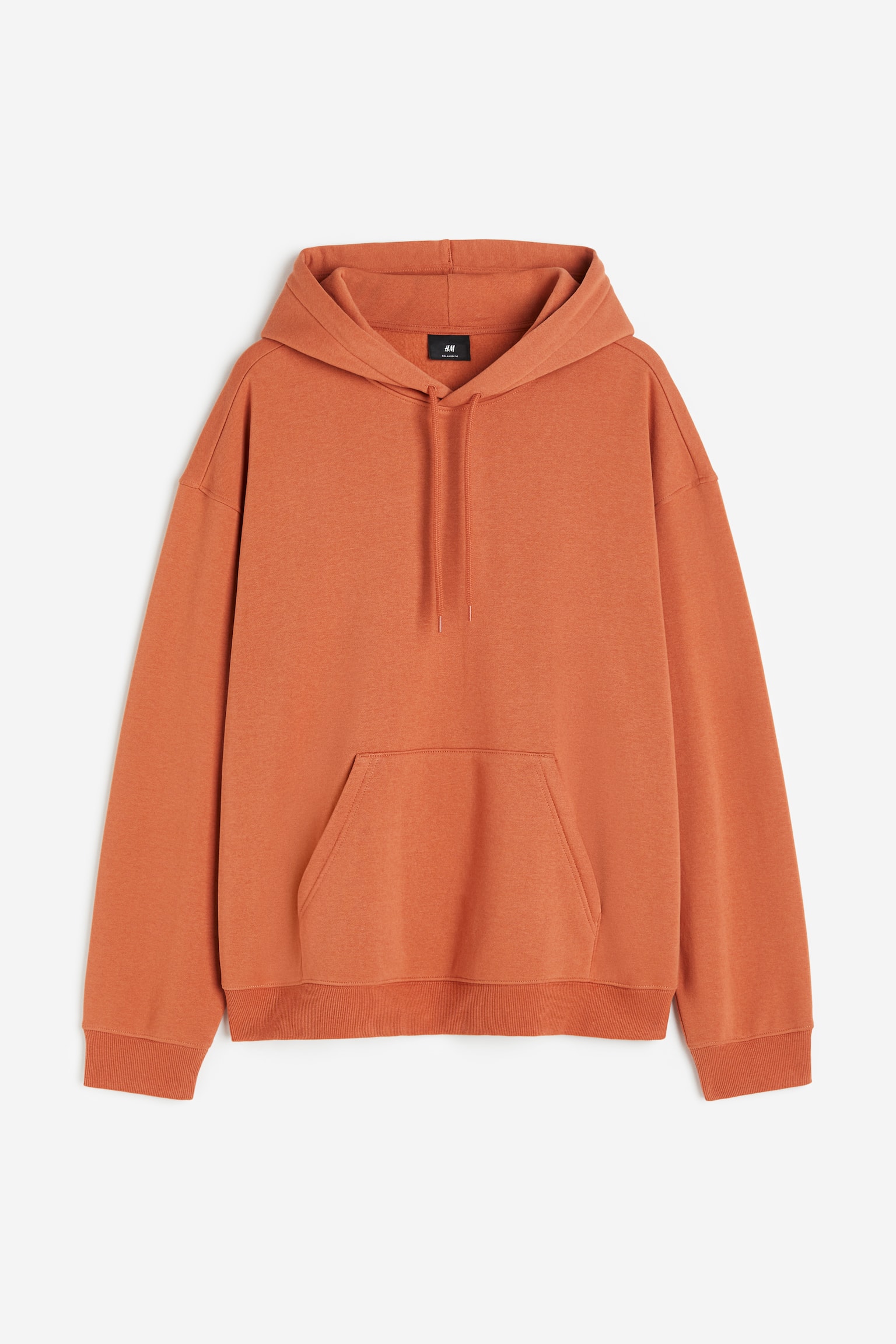 Loose Fit Hoodie - Rust orange/Forest green/Dark brown/Light beige/Black/Dark greige/White/Black/Burgundy/Light beige/Pistachio green/Light grey marl/Navy blue/Purple/Dark turquoise/Pink/Aubergine/Light greige/Burgundy - 1