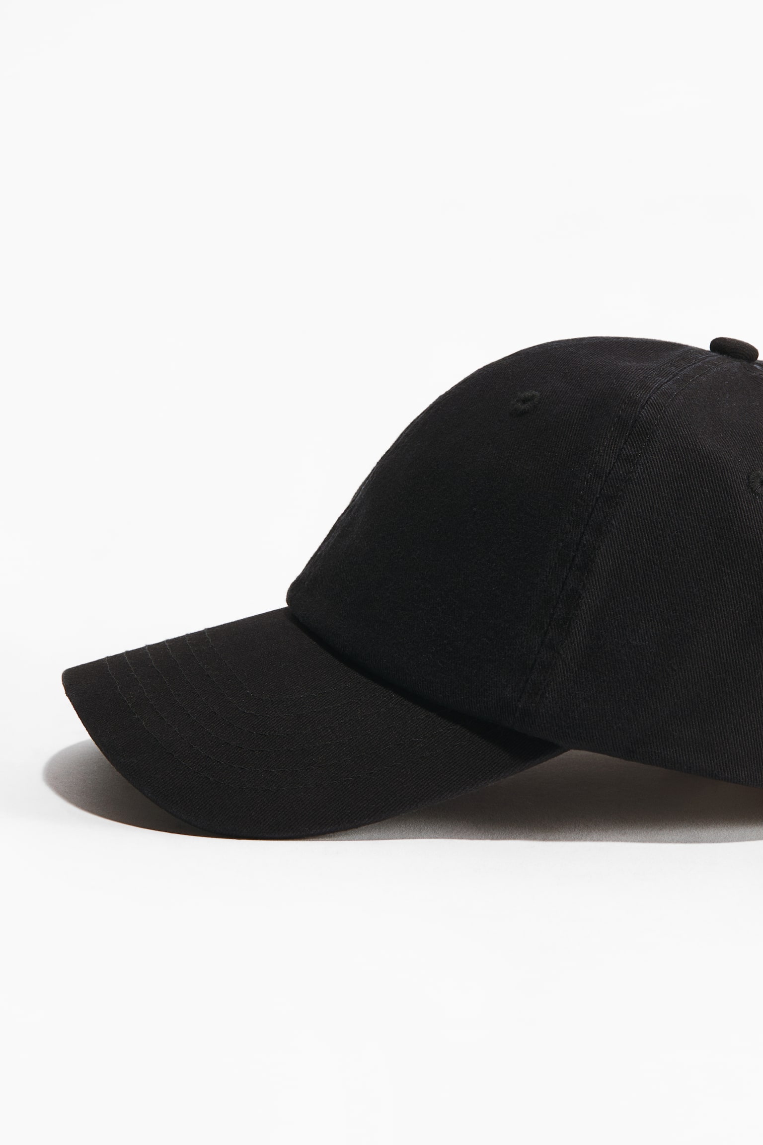 Gorra en sarga de algodón - Negro/Azul denim oscuro - 2