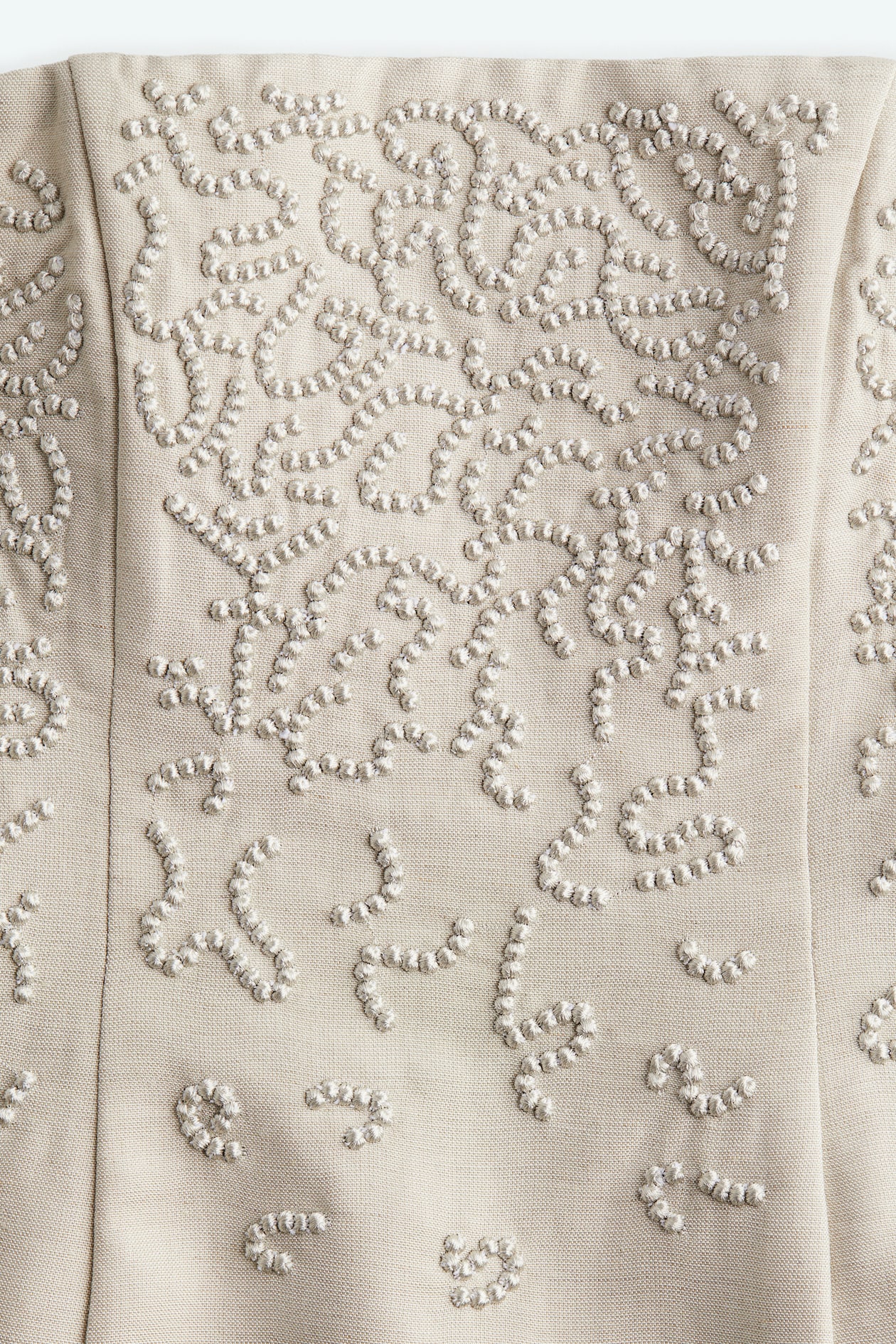 Linen-Blend Bandeau Dress - image 4
