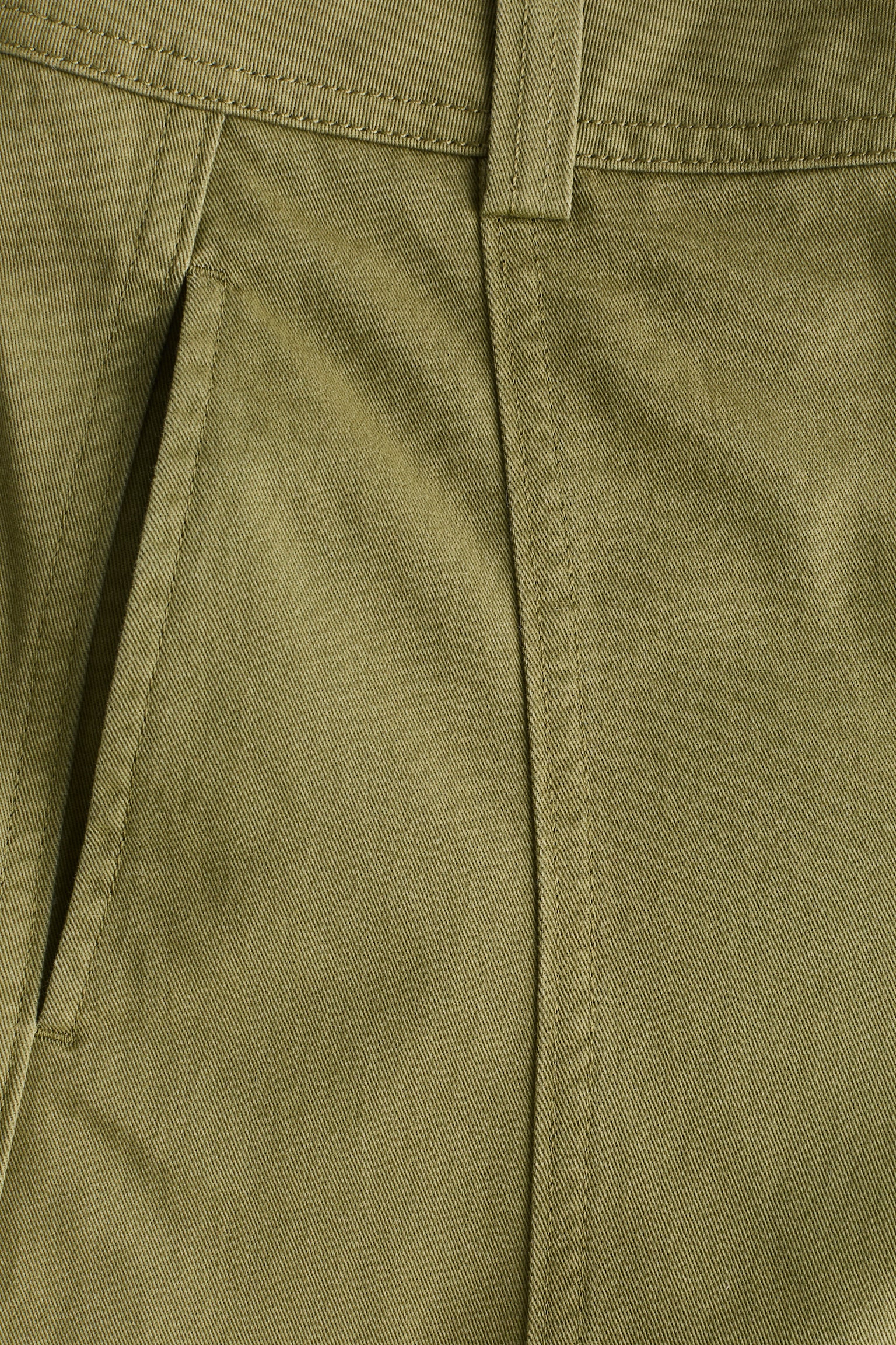 Barrel-leg cargo trousers - Khaki green - 4