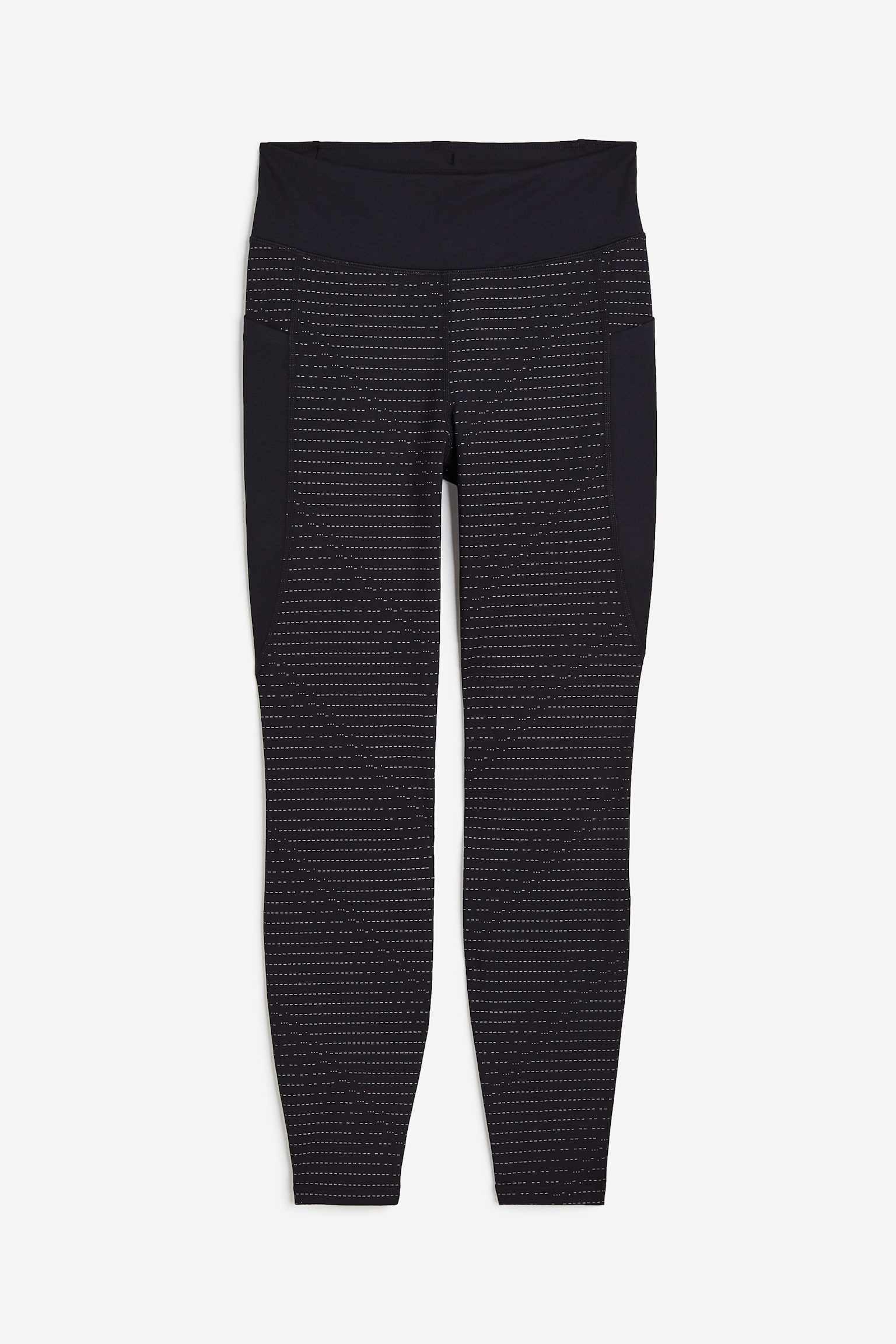 DryMove™ Running Leggings - Black/Dark grey/Black - 1