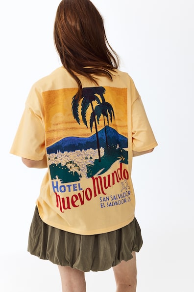 オーバーサイズ プリントTシャツ