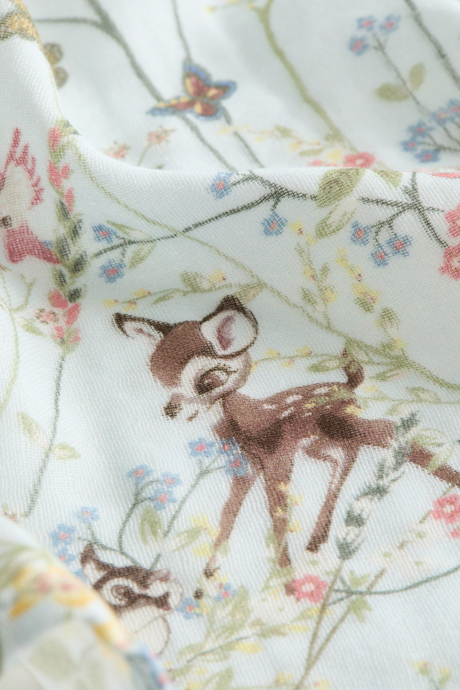 Muslin baby blanket - White/Bambi/White/Bambi - 4