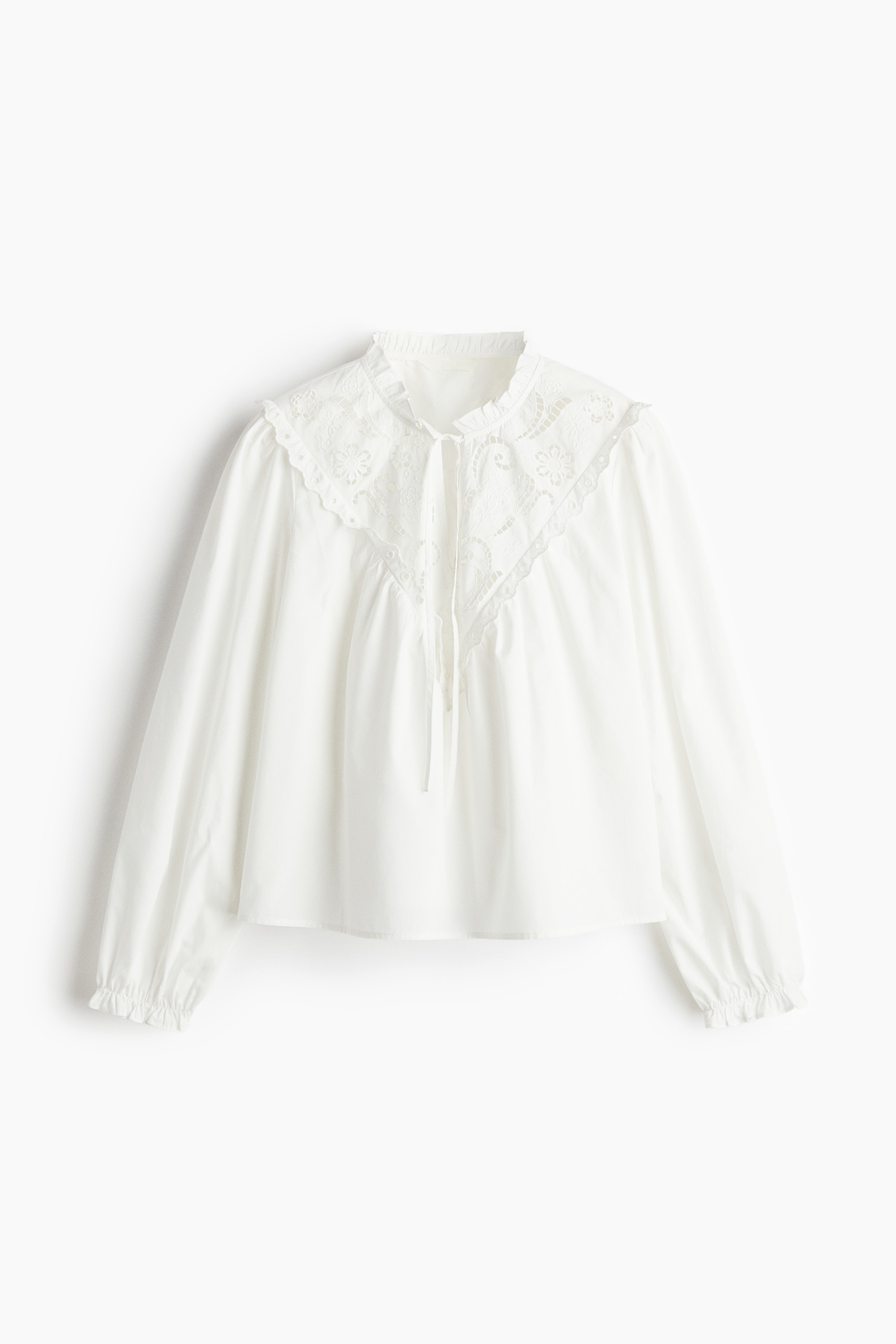 Broderie anglaise blouse - White