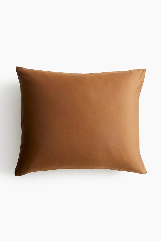 Satin pillowcase - Brown - 1