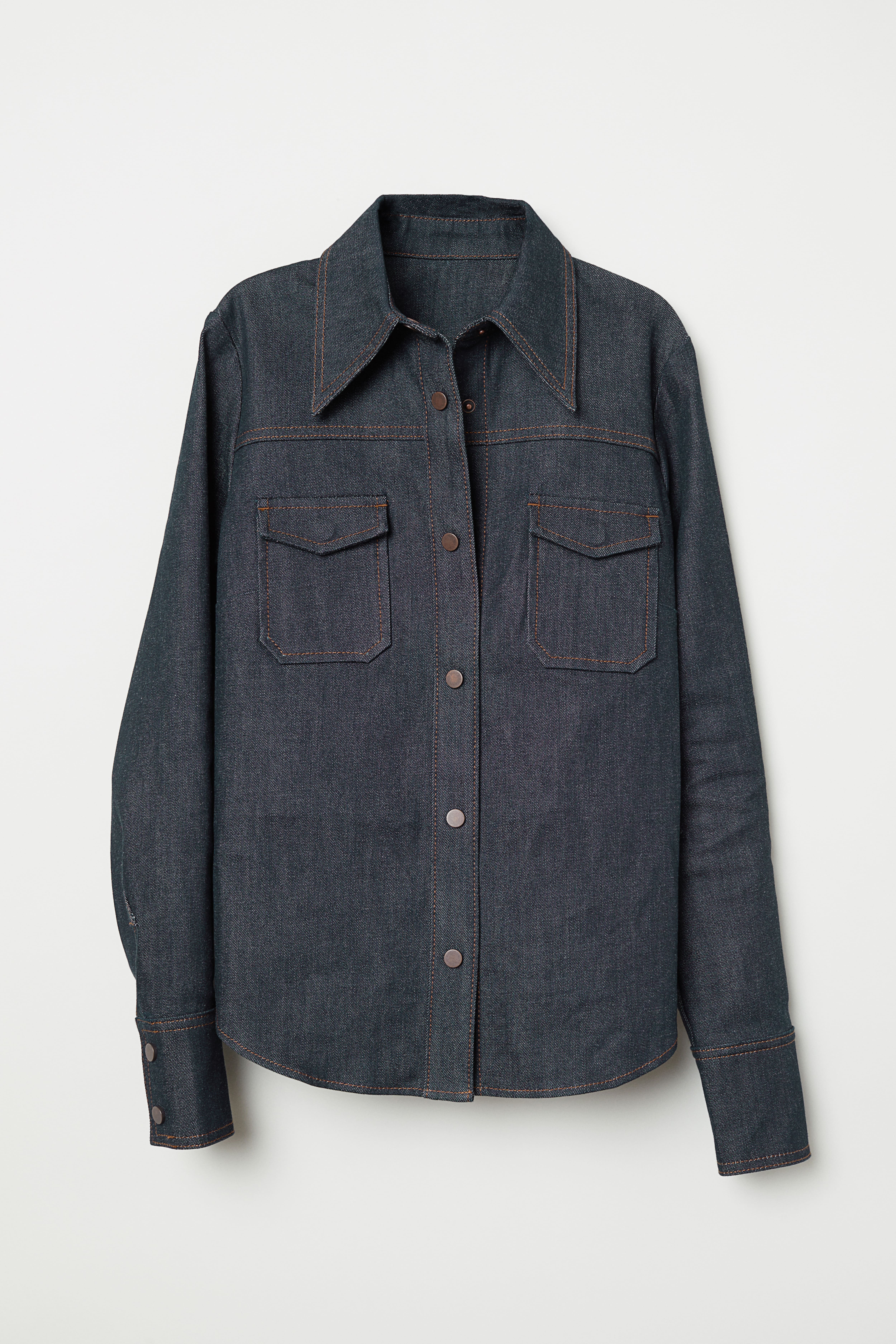 H and m denim shirts hotsell