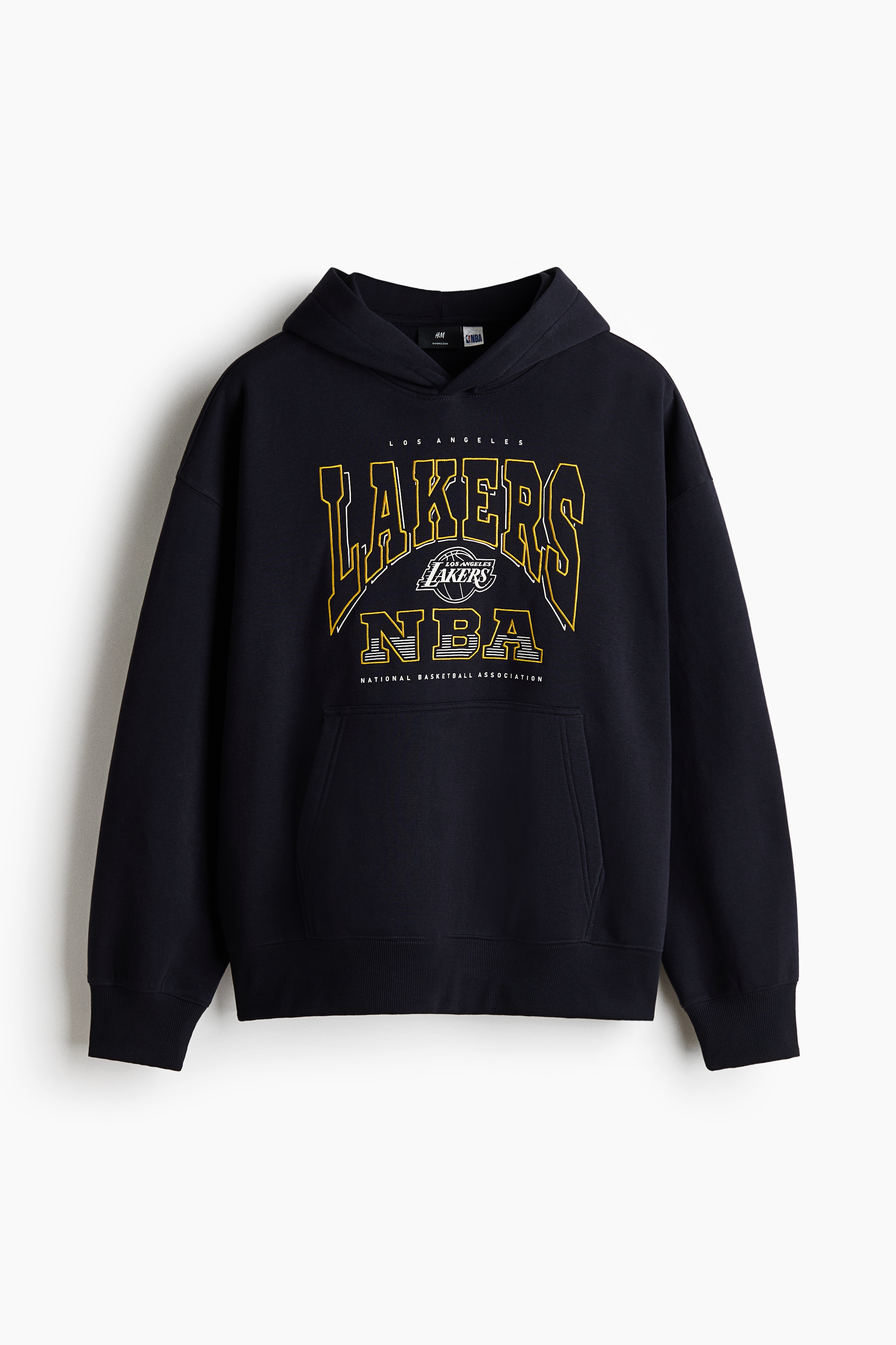 Oversized Fit Printed hoodie - Dark blue/NBA/Black/Iron Maiden