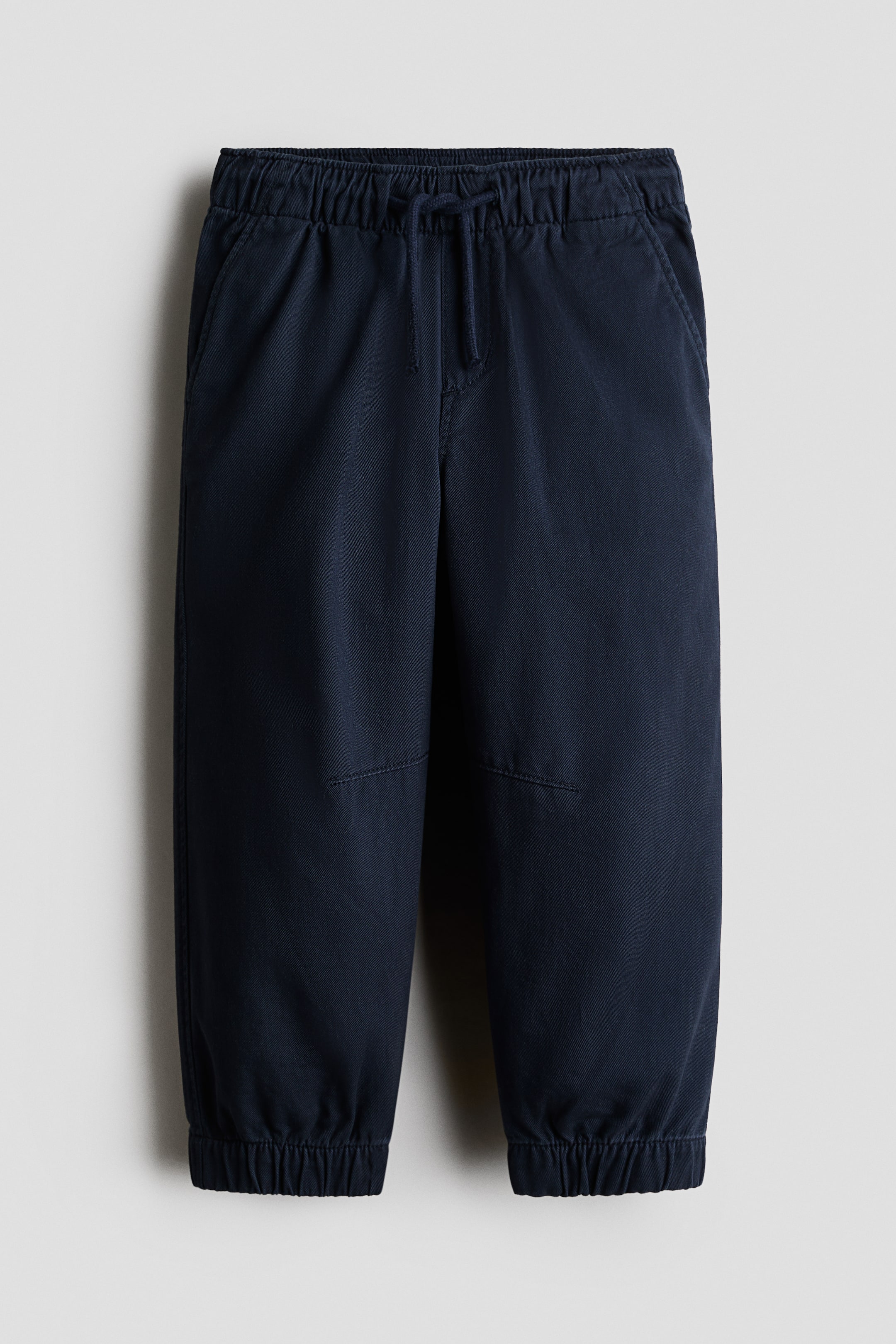 Agrandir l'image: Pantalon jogger en twill de coton - Bleu marine - ENFANT | H&M CH 1