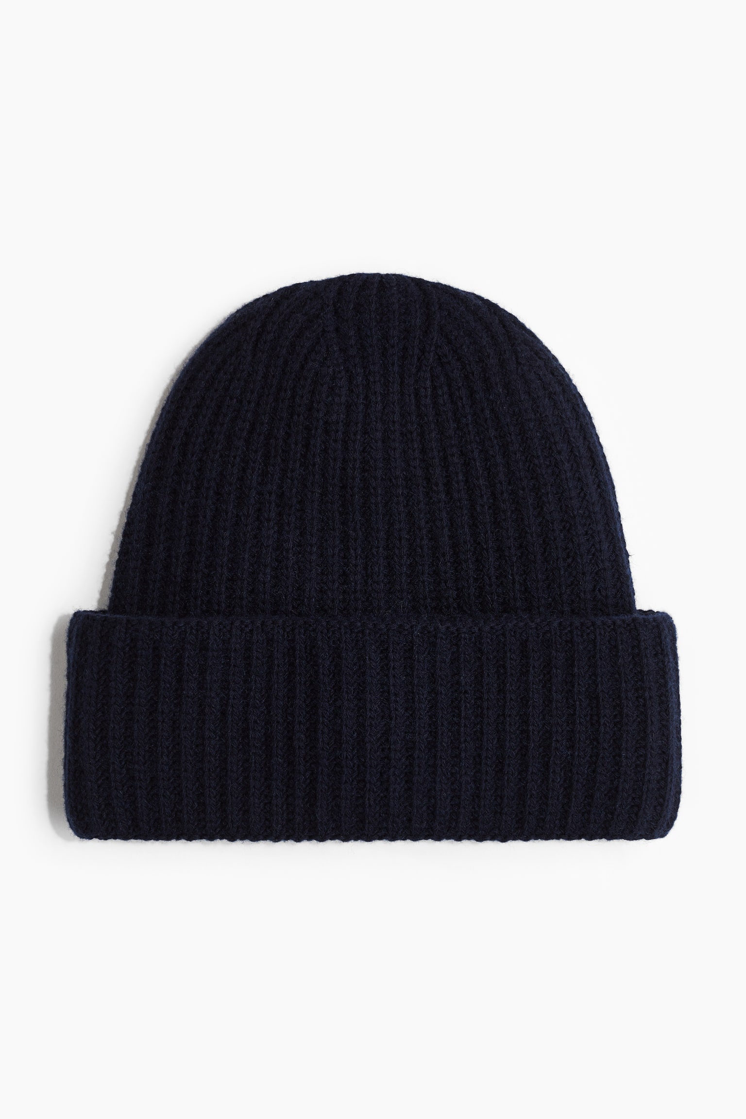 Ribbed wool-blend hat - Navy blue/Black/Dark grey marl/White - 1