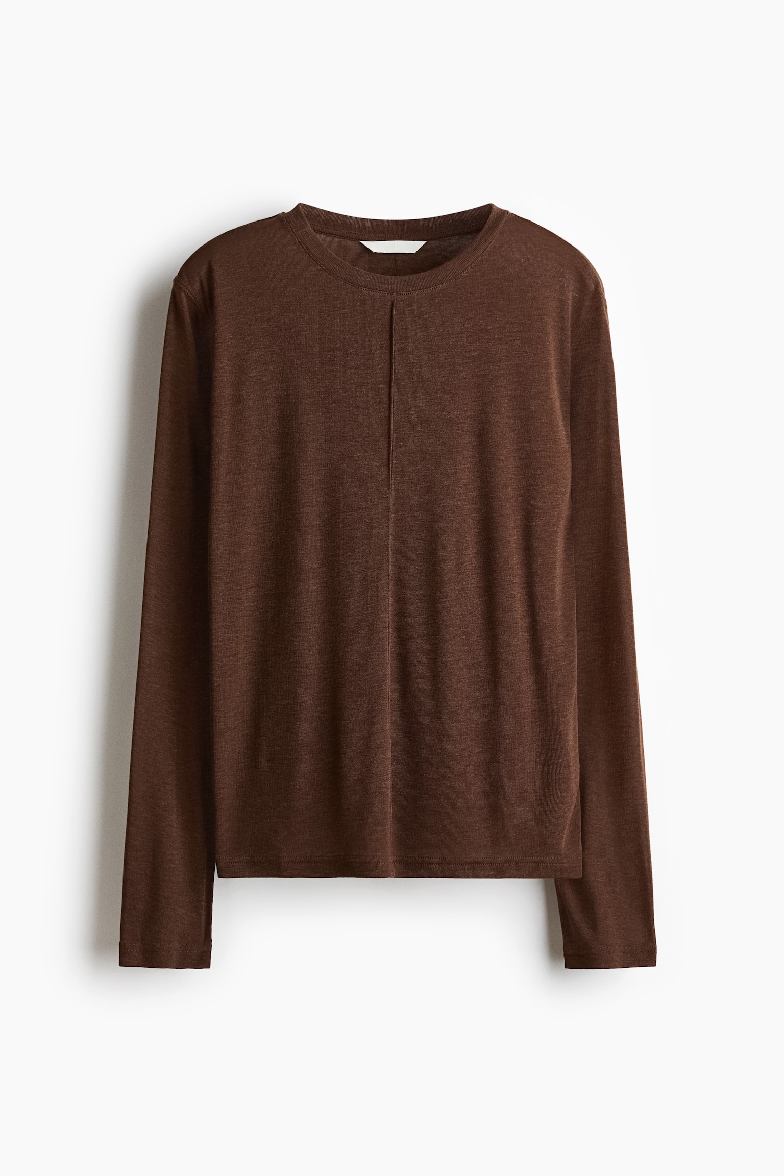 Top de manga larga - Café/Beige jaspeado/Gris jaspeado oscuro - 1