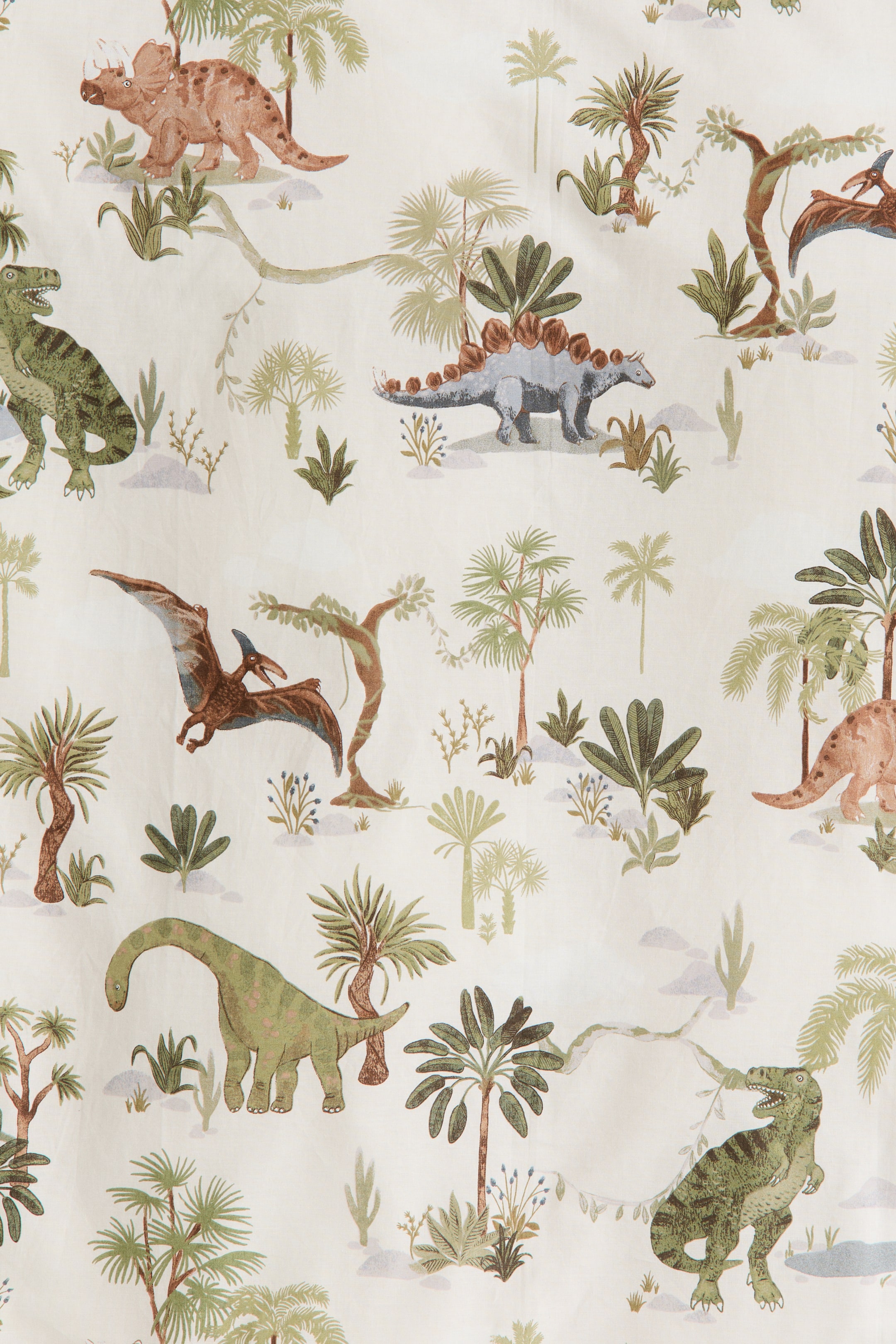 Zobrazit větší obrázek: Vzorovaná sada povlečení na jednolůžko - Light beige/Dinosaurs - HOME | H&M CZ 6