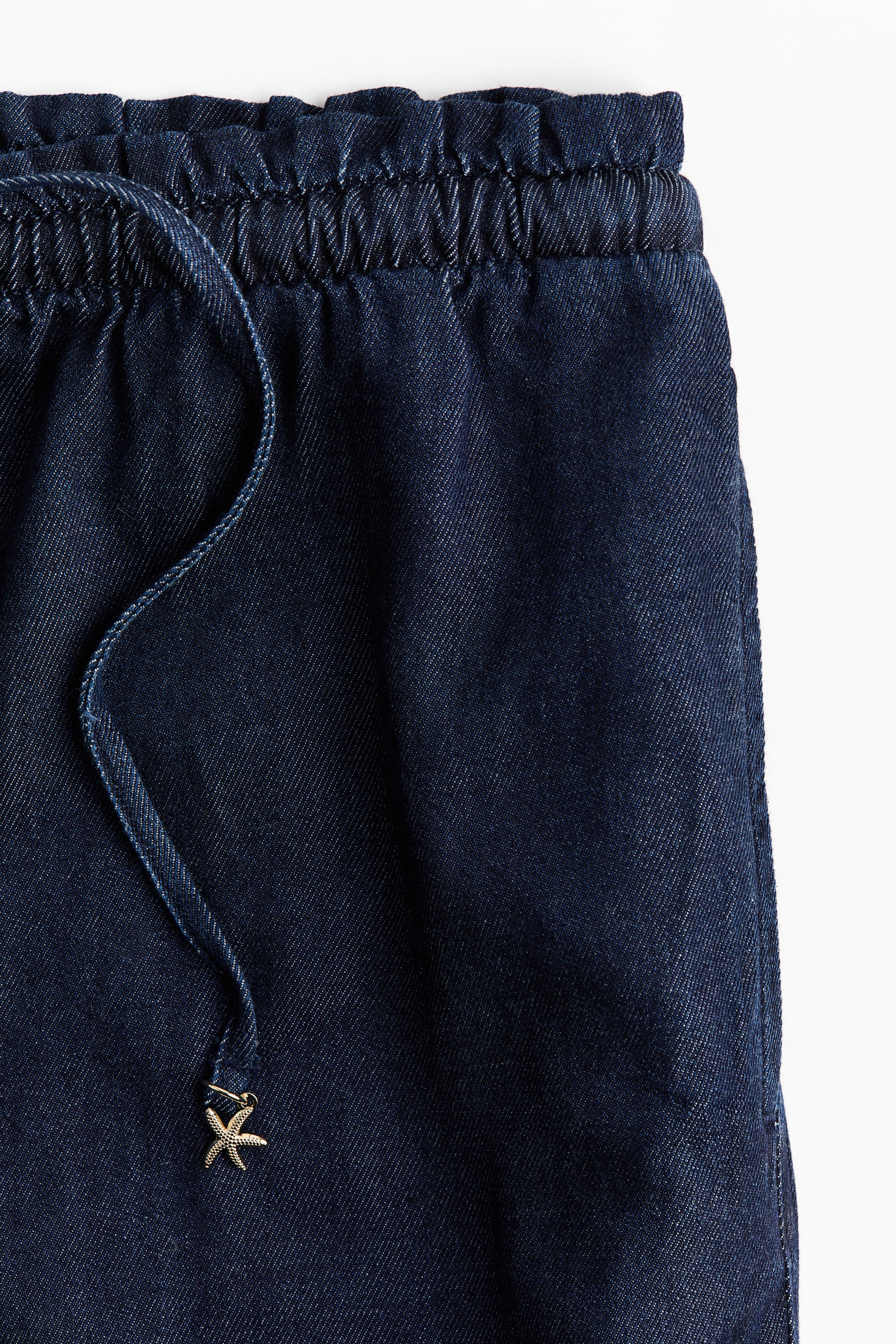 Wide-Cut Paper-Bag Pants