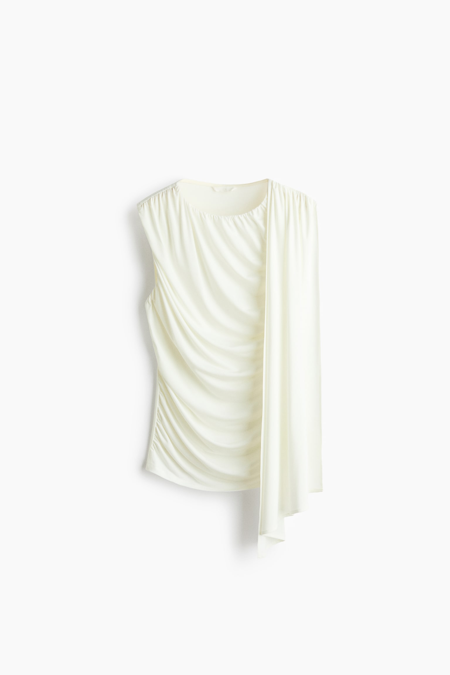 Draped-panel top - Marfim