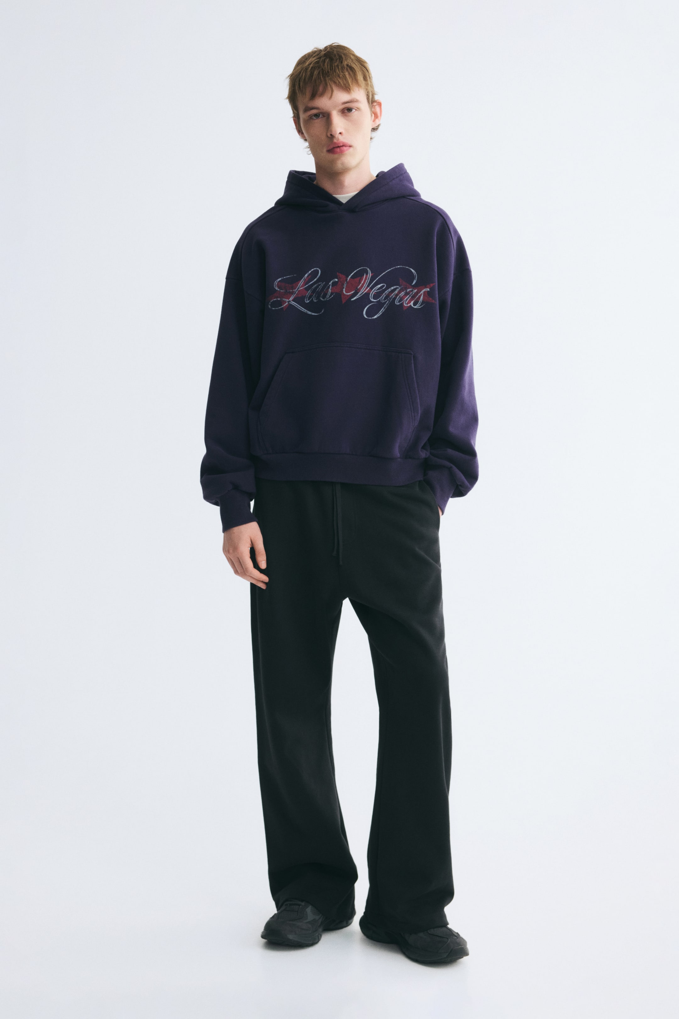 Oversized Printed Hoodie