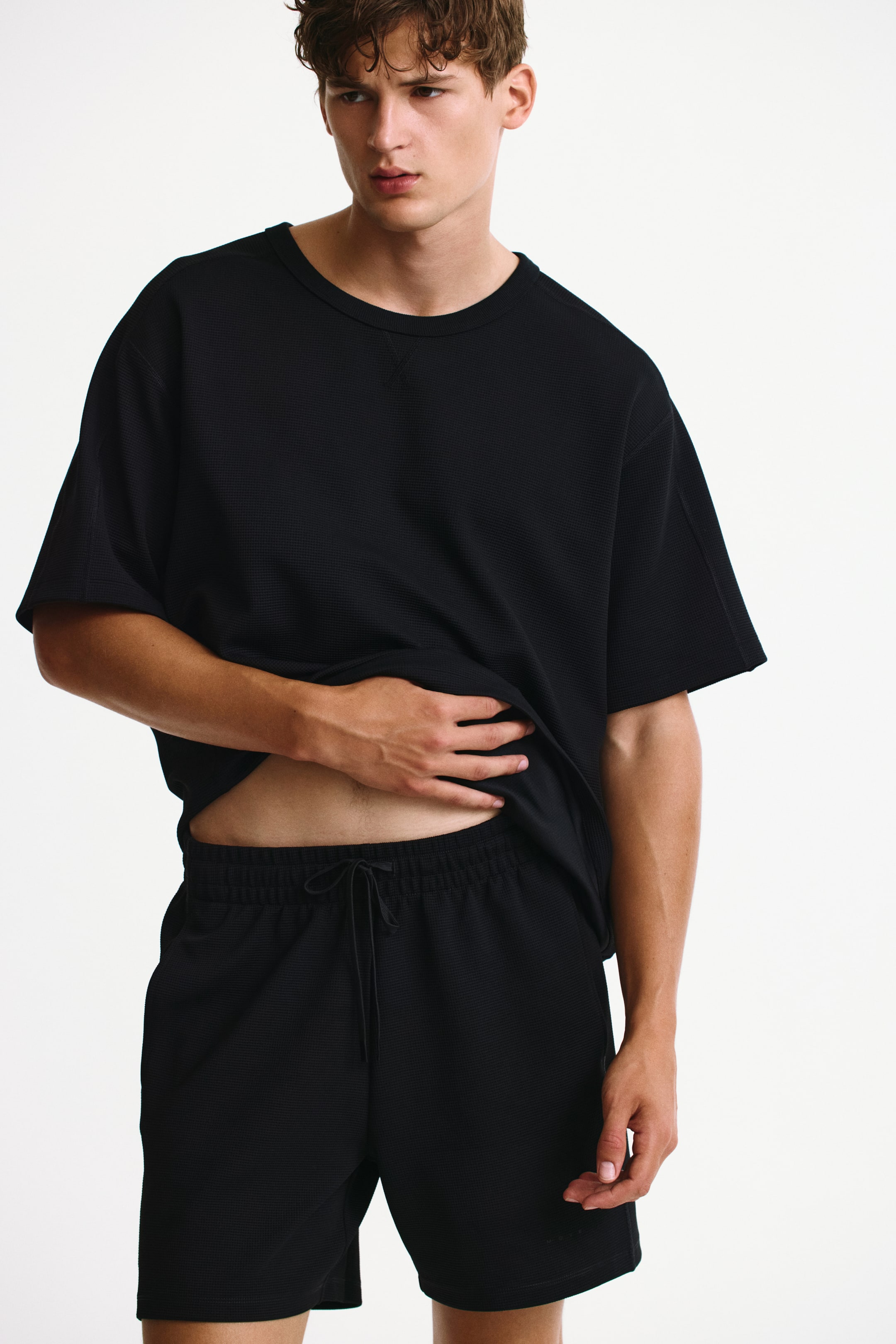 Regular-Fit Waffled Sports Shorts with DryMove™