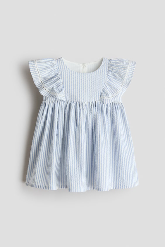 Детские платья H&M Flounce-Trimmed Cotton Dress