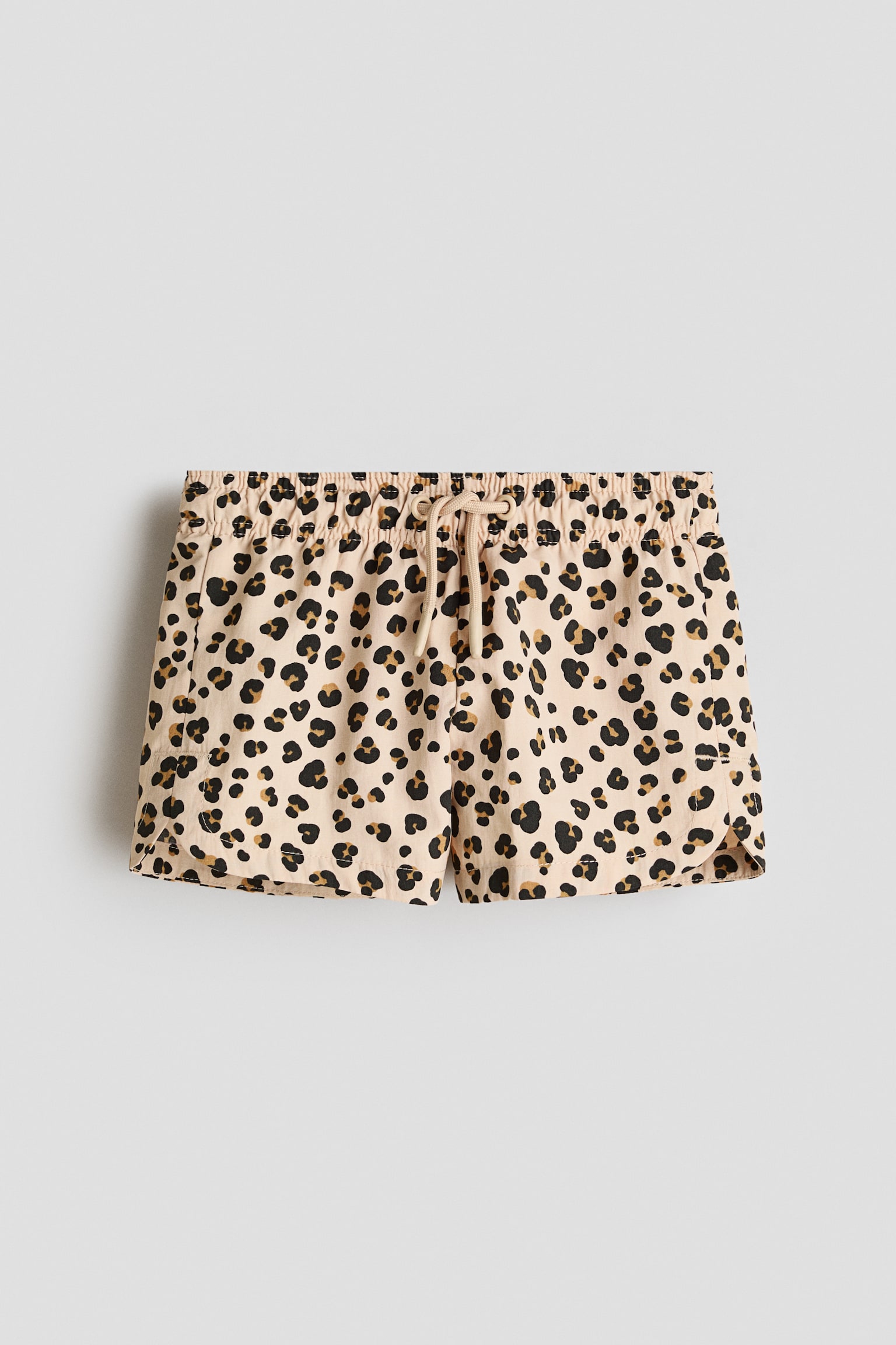 Patterned swim shorts - Light beige/Leopard print