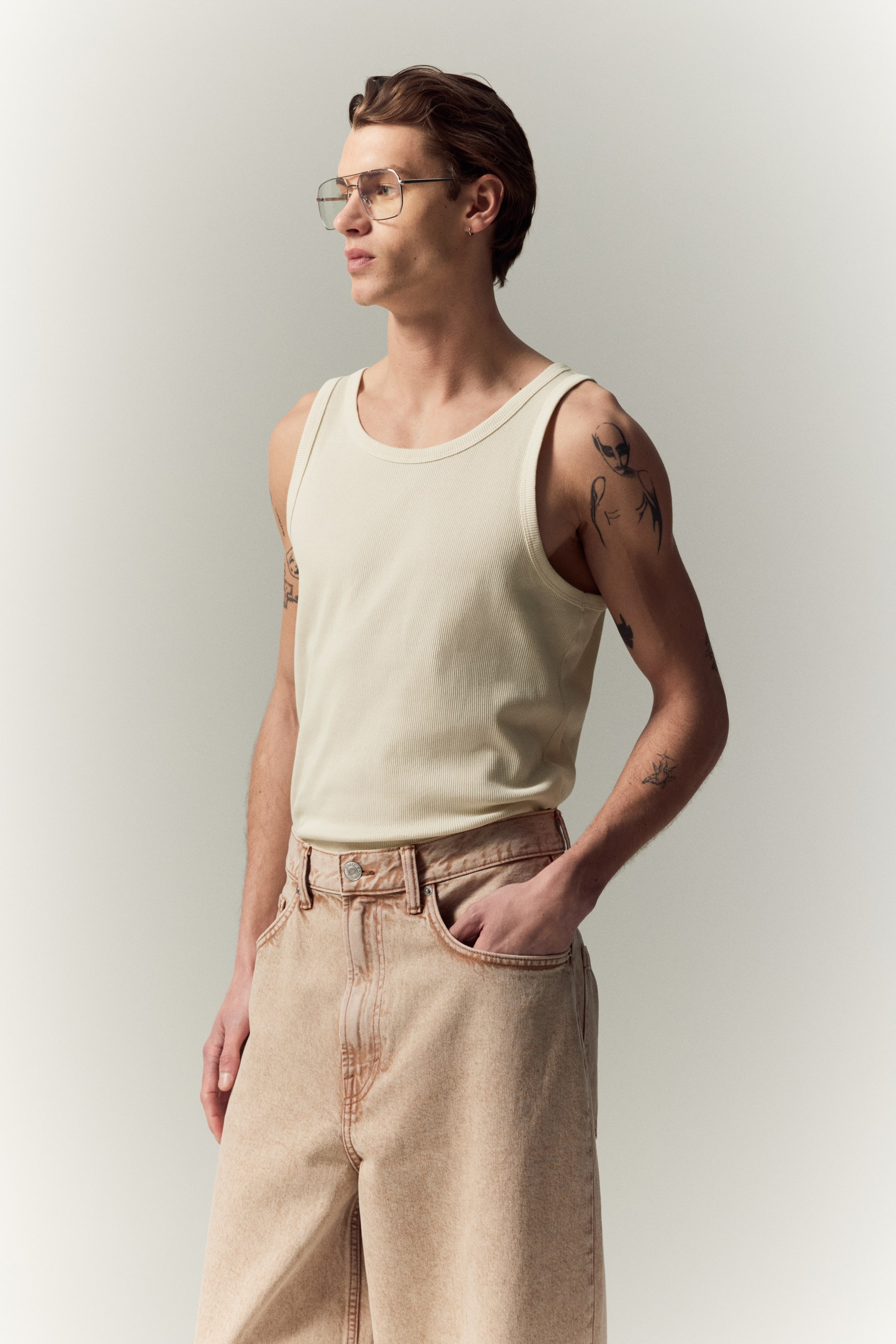 Slim Fit Ribbed Tank Top