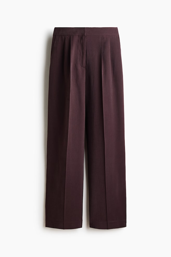 Elegante Hose - Dunkelbraun - 1