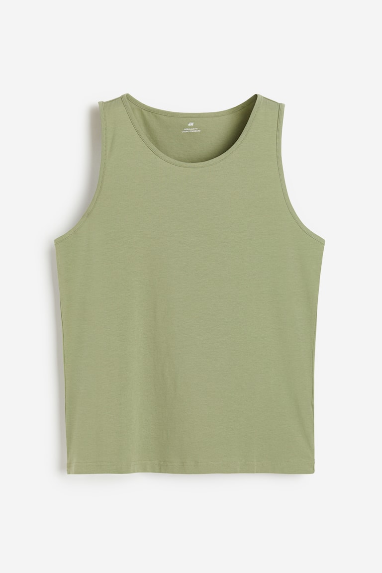 HATOPANTS Women's Sleeveless Racerback Crop Camisole - Basic Cotton Tank Top (Army Green, Medium)