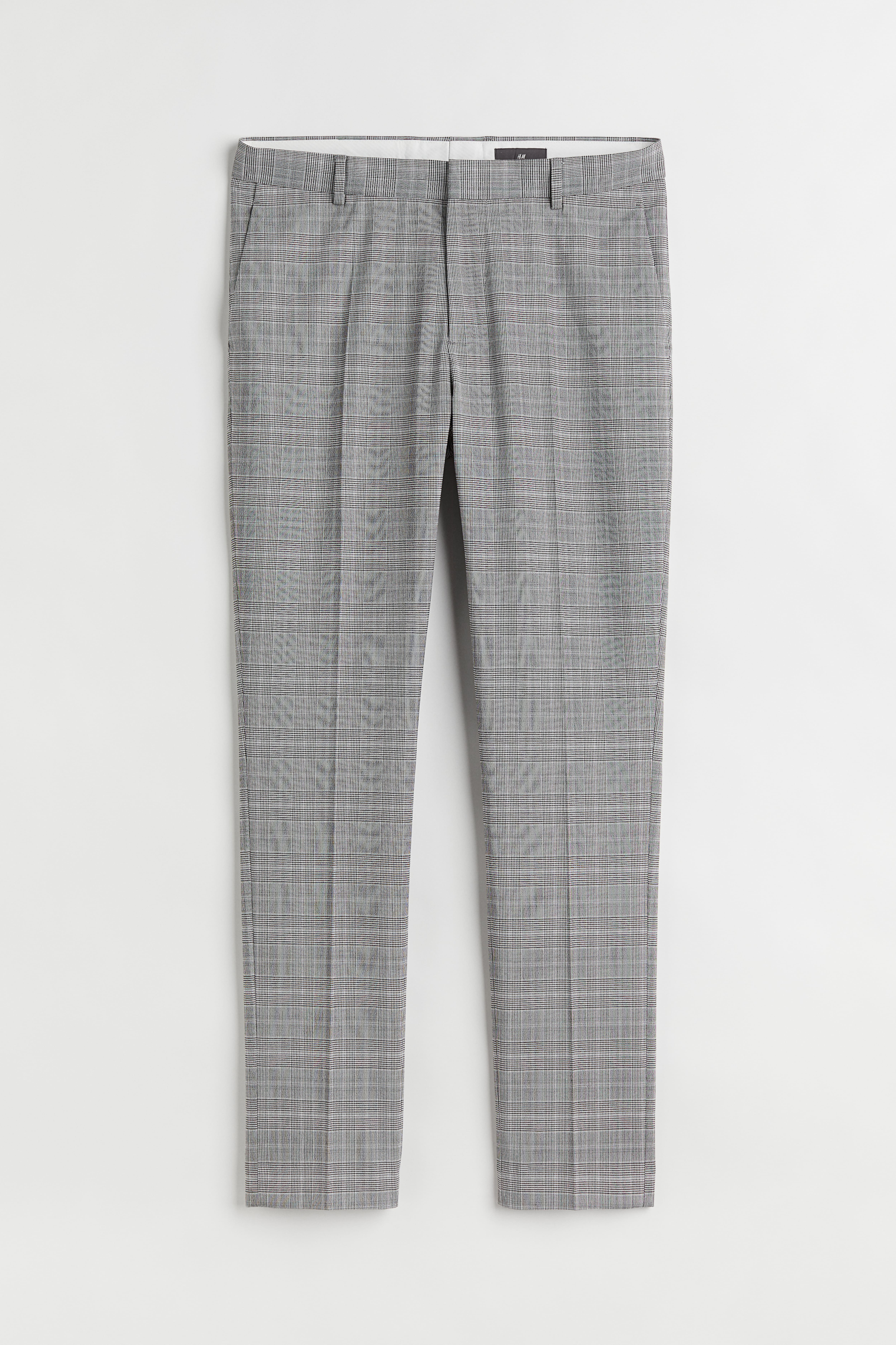 Skinny Fit Suit Pants Gray plaid Men H M CA