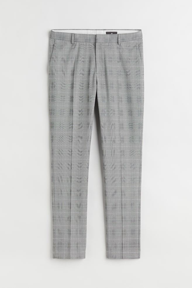 Skinny Fit Suit trousers - Grey/Checked/Burgundy/Grey/Black/dc/dc - 2
