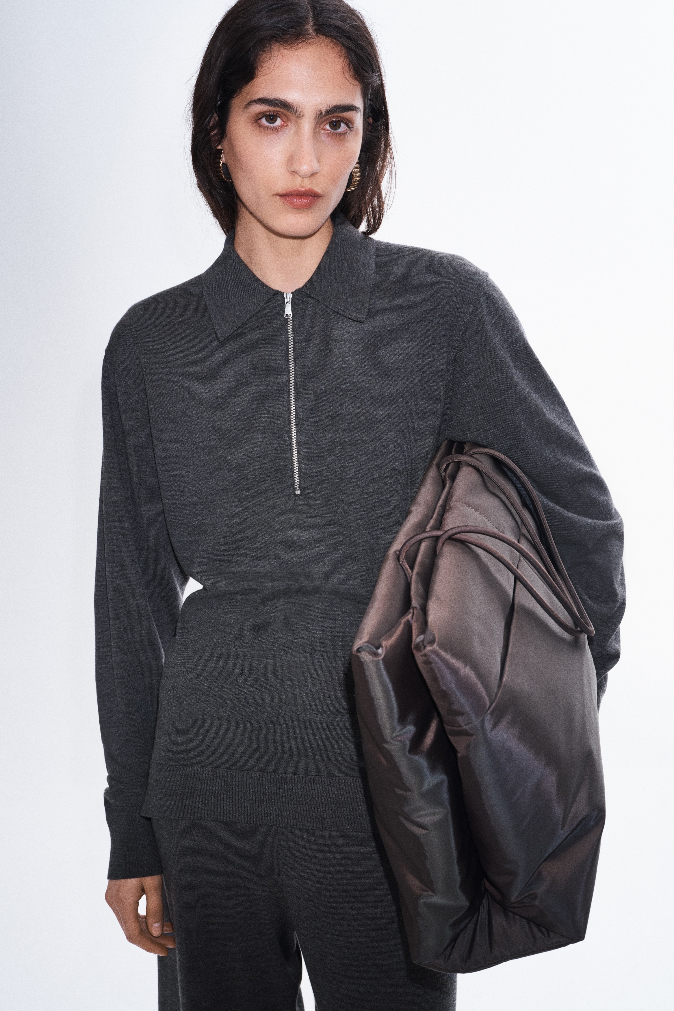 Feinstrick-Poloshirt aus MerinowolleModell