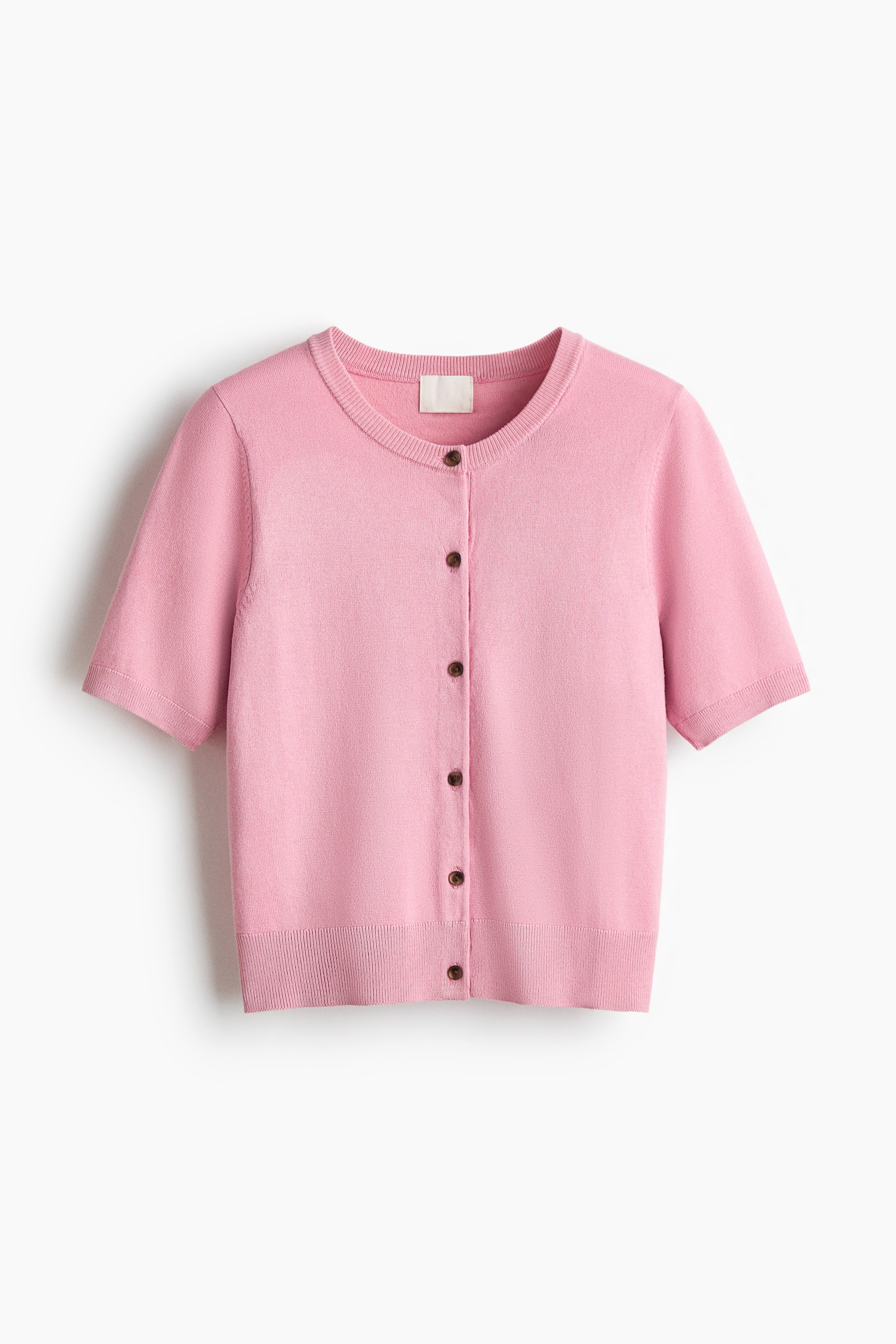 Áo cardigan ngắn tay - Màu hồng nhạt/Màu kem/Màu vàng nhạt/Màu be đậm - 1