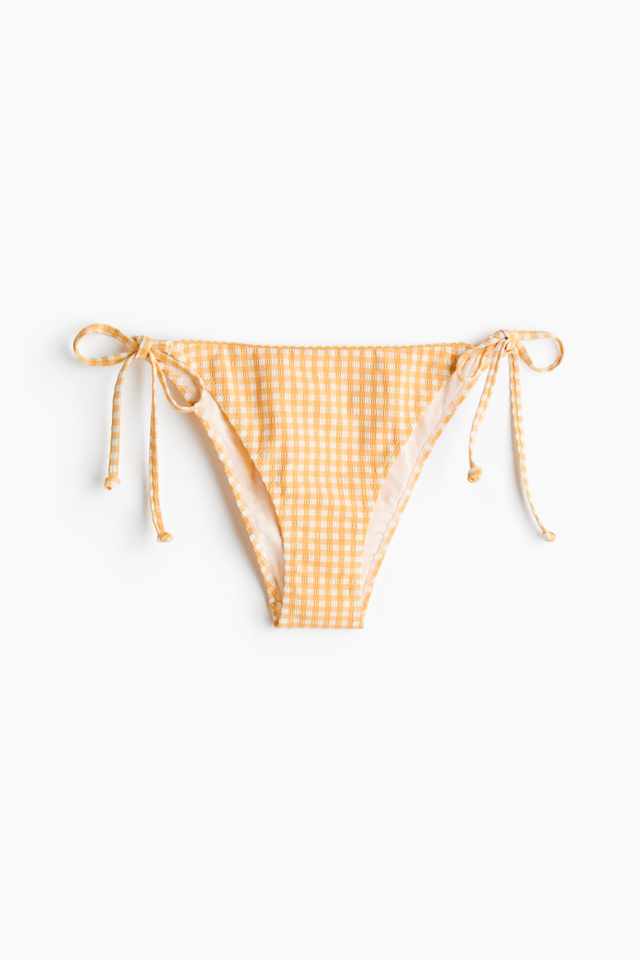 View larger image: Tie tanga bikini bottoms - Yellow/Gingham check - Ladies | H&M 5