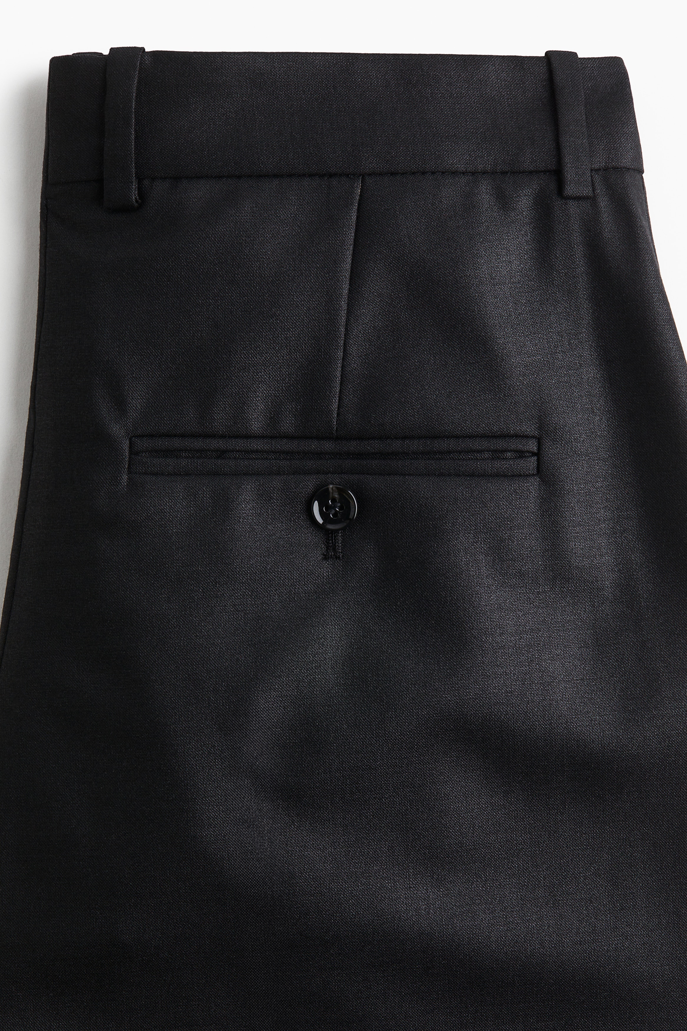 Wool-blend wrapover-waist trousers