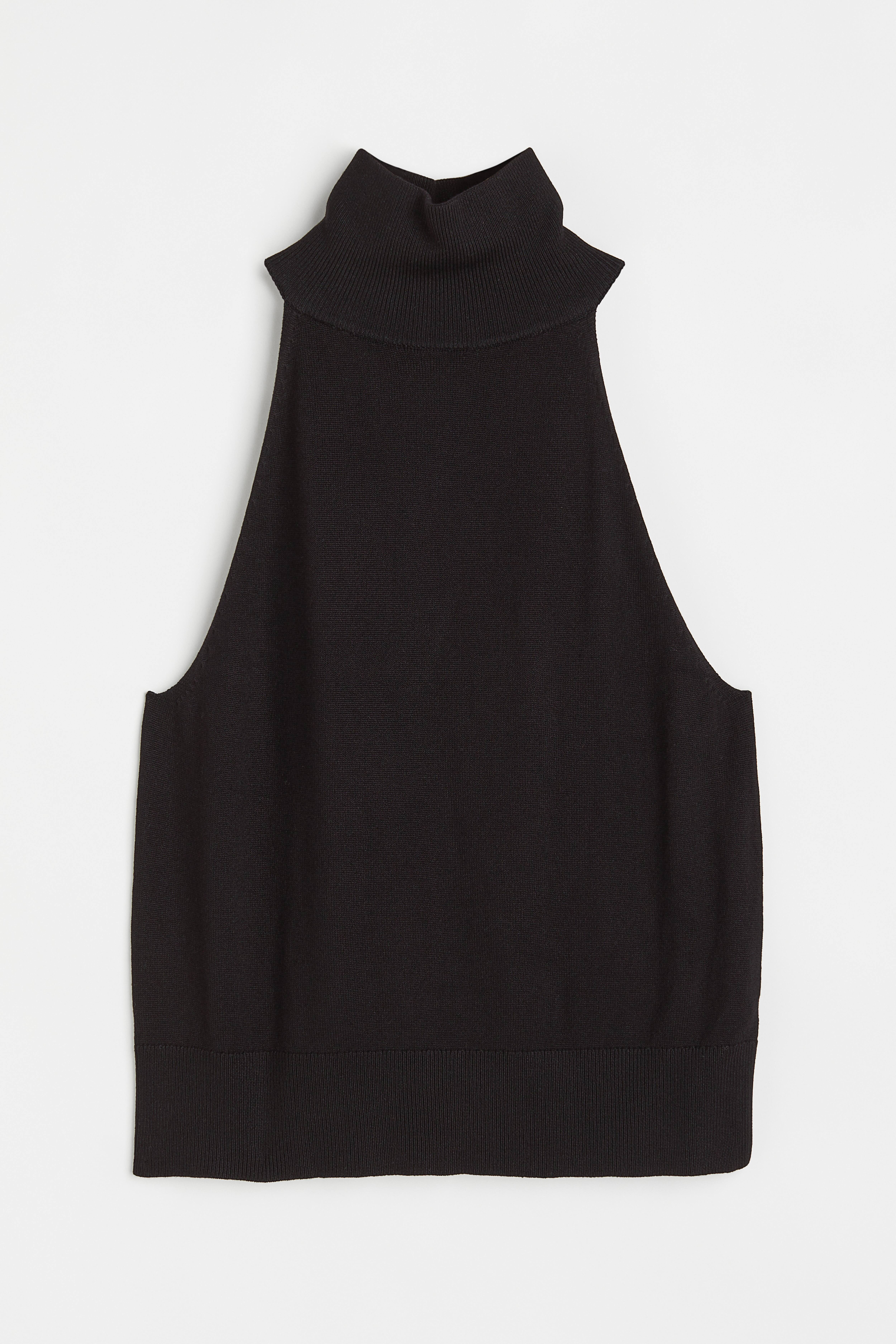 Sleeveless Turtleneck Top