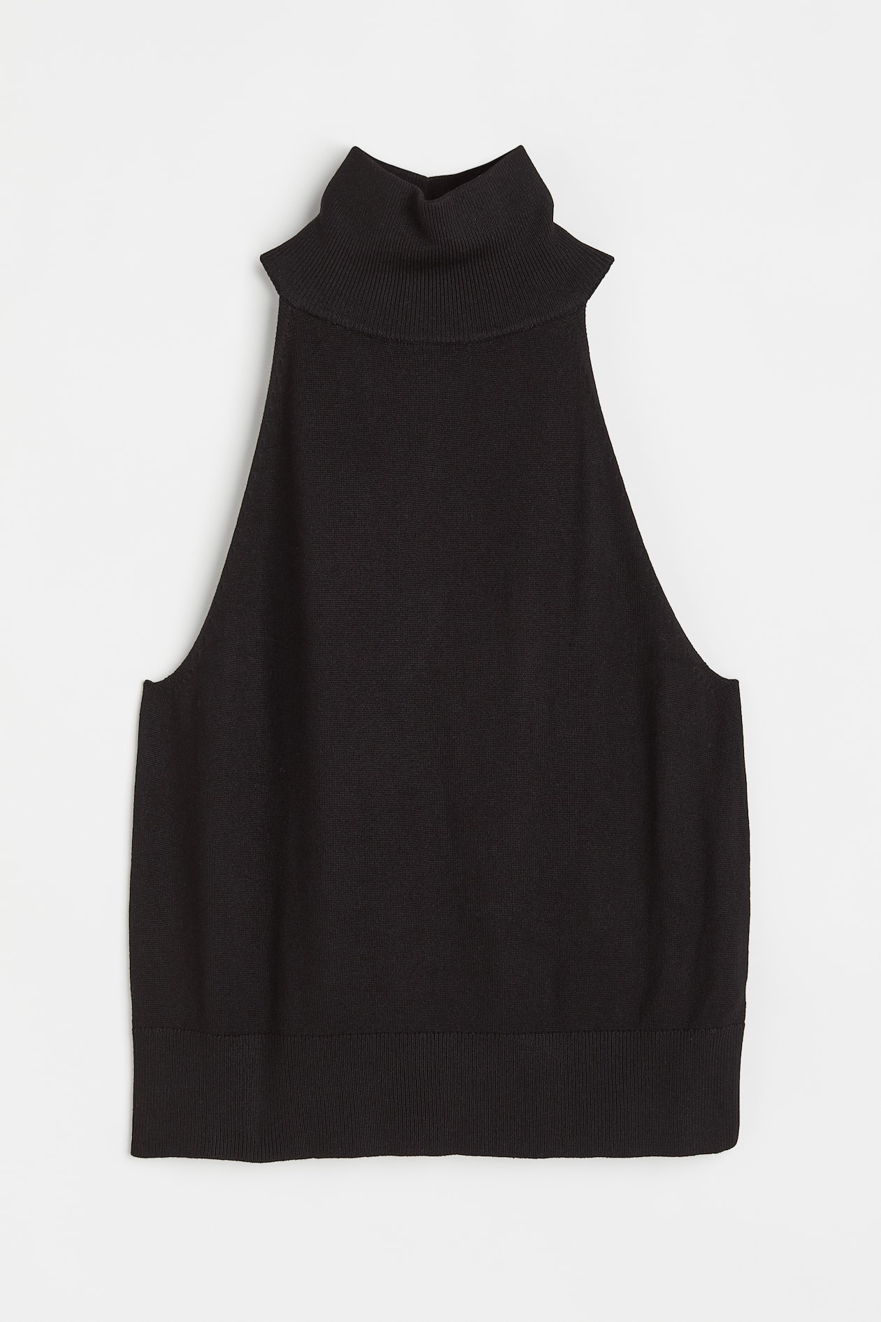 Sleeveless Turtleneck Top - Turtleneck - Sleeveless - Black - Ladies ...