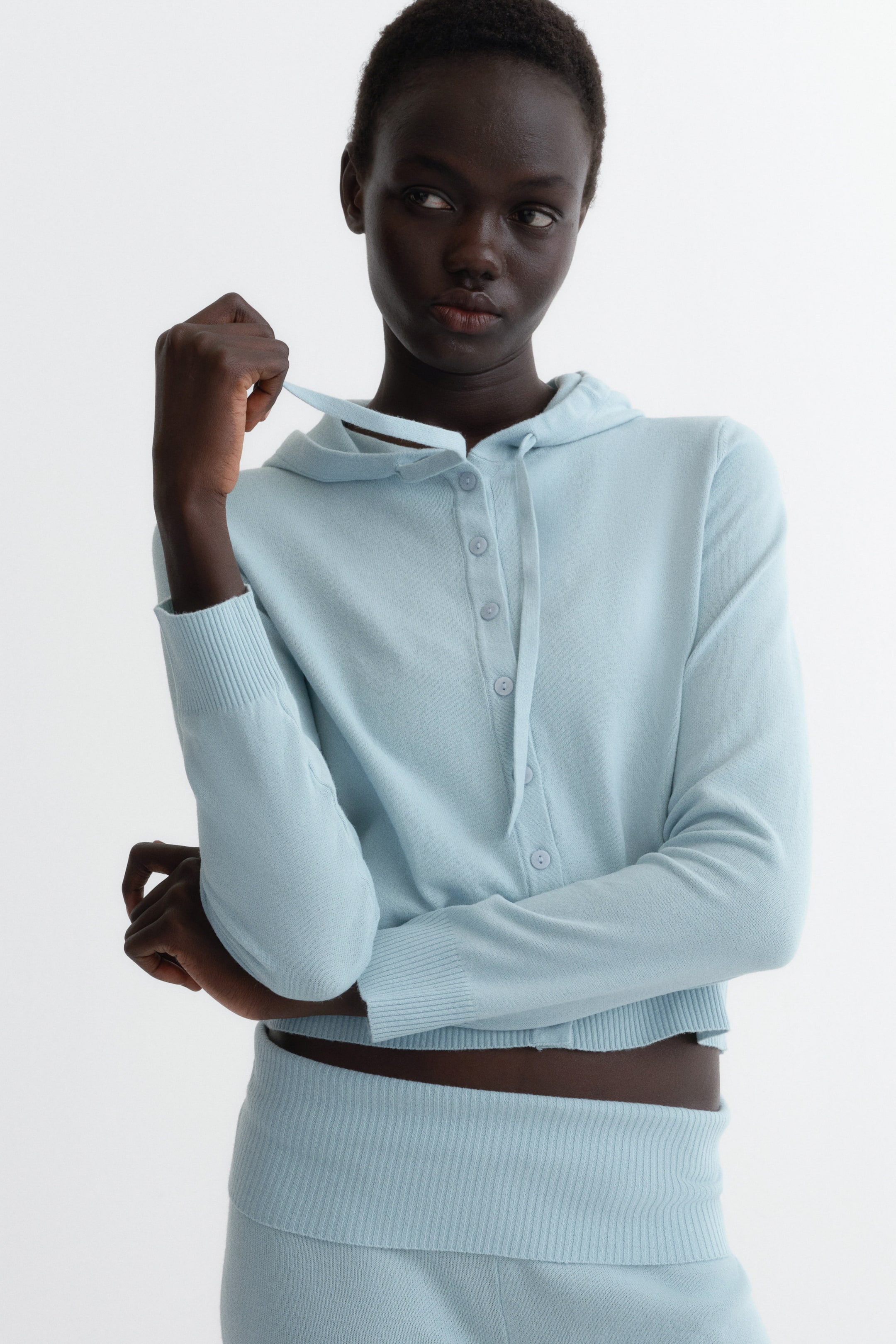 Büyük resmi görüntüle: Triko Yoga Pantolonu - Açık mavi - KADIN | H&M TR 4